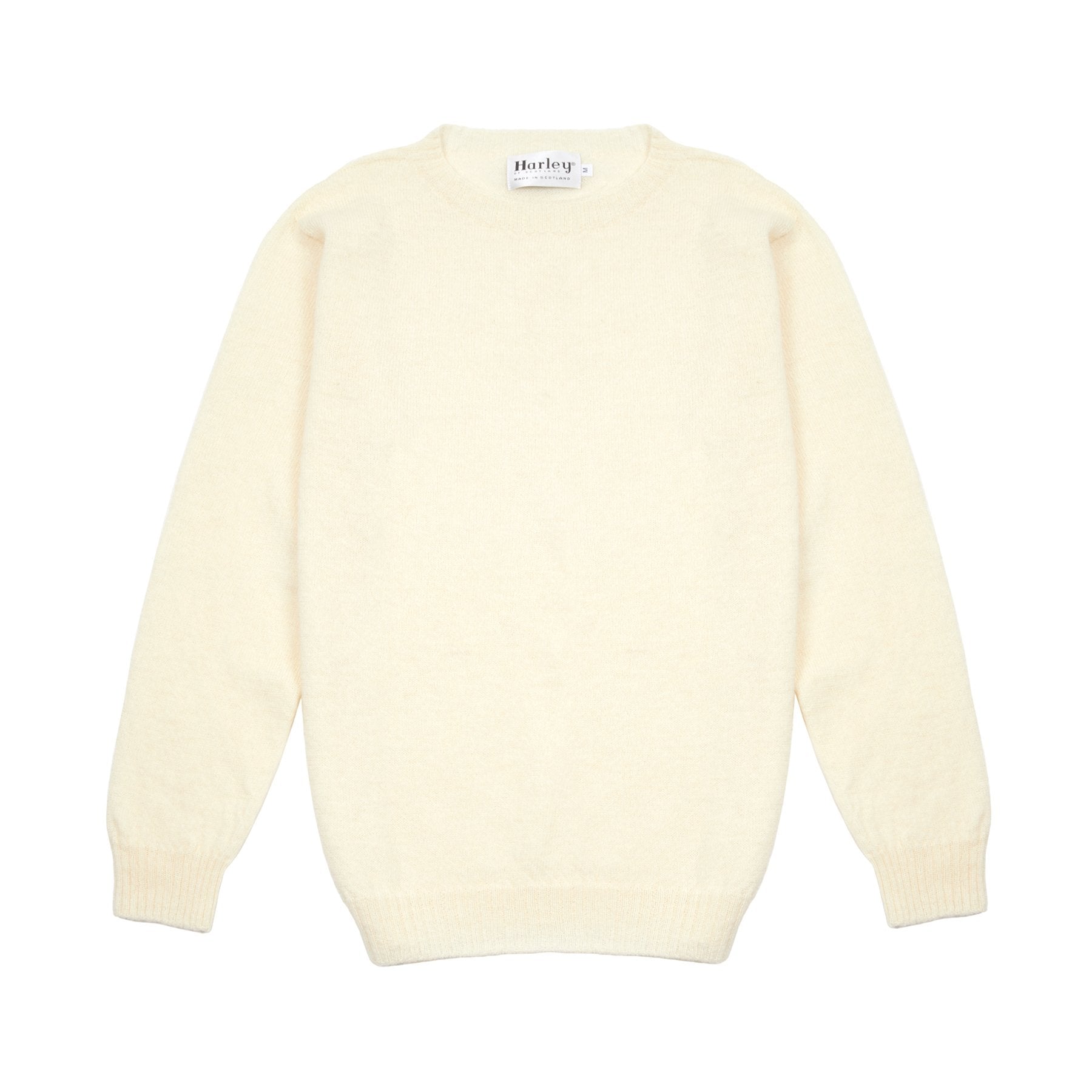 Harley Voe True Shetland Jumper in Natural White