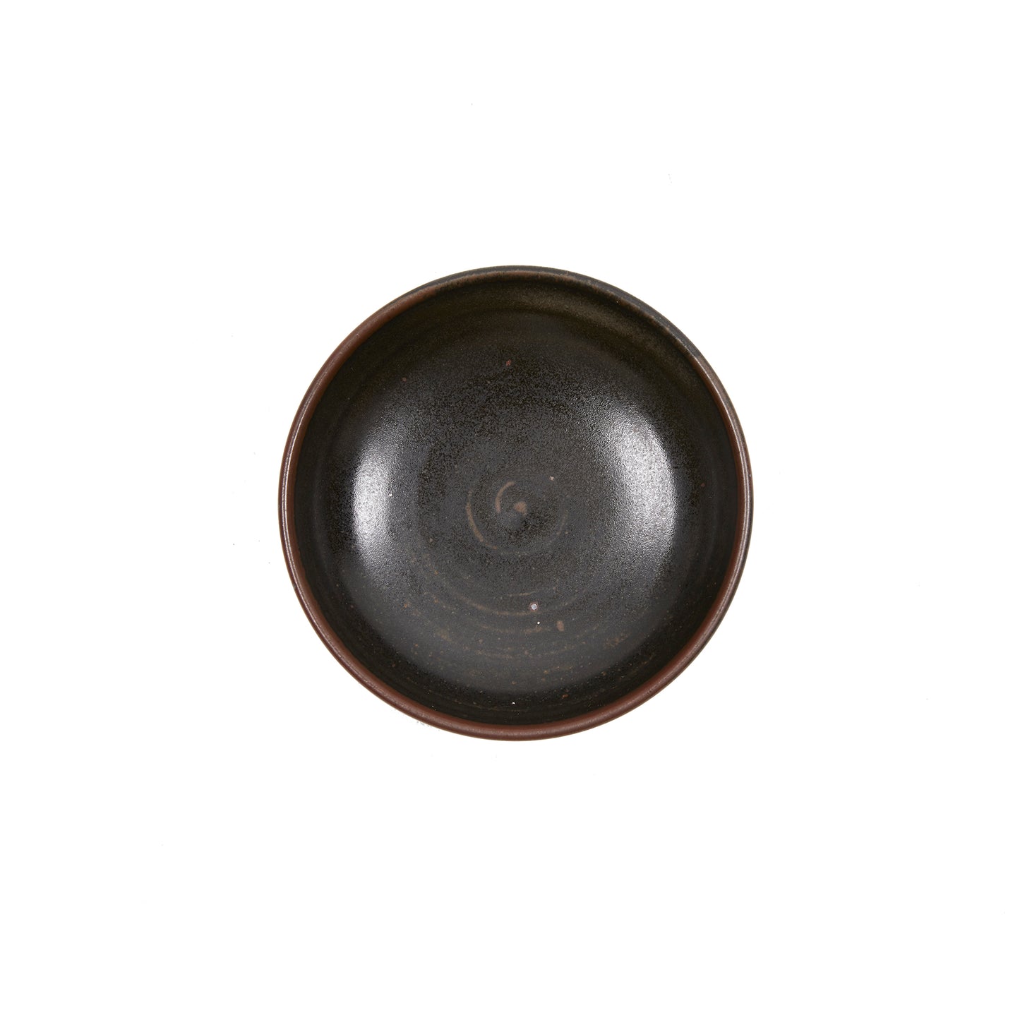 Keramische Werkstatt Margaretenhöhe Hand Thrown Stoneware Dessert Bowl in Black