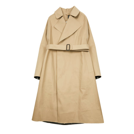 Mackintosh Women's Kintore Bonded Cotton Overcoat in Fawn