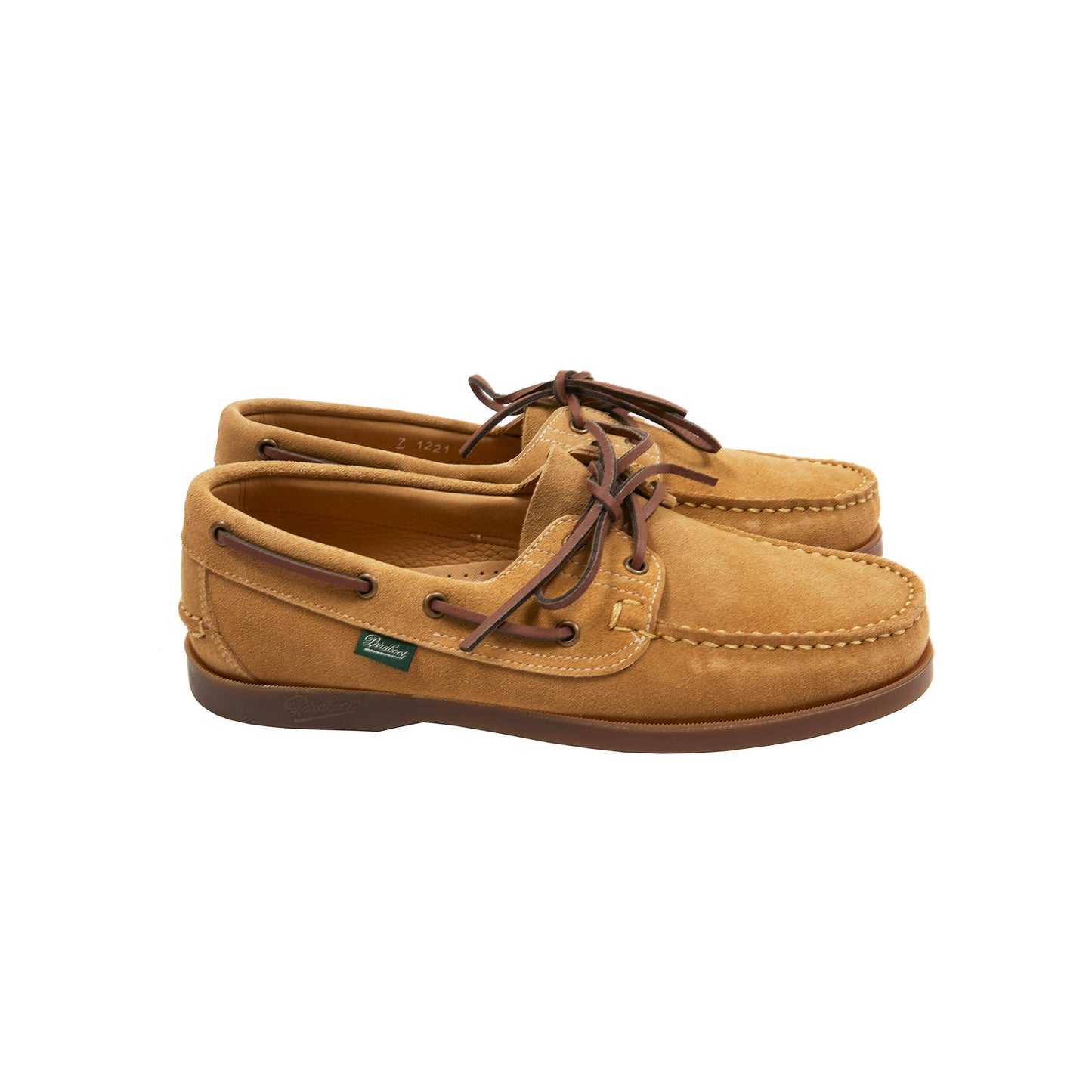 Paraboot Barth Deck Shoe in Miel-Vel Suede