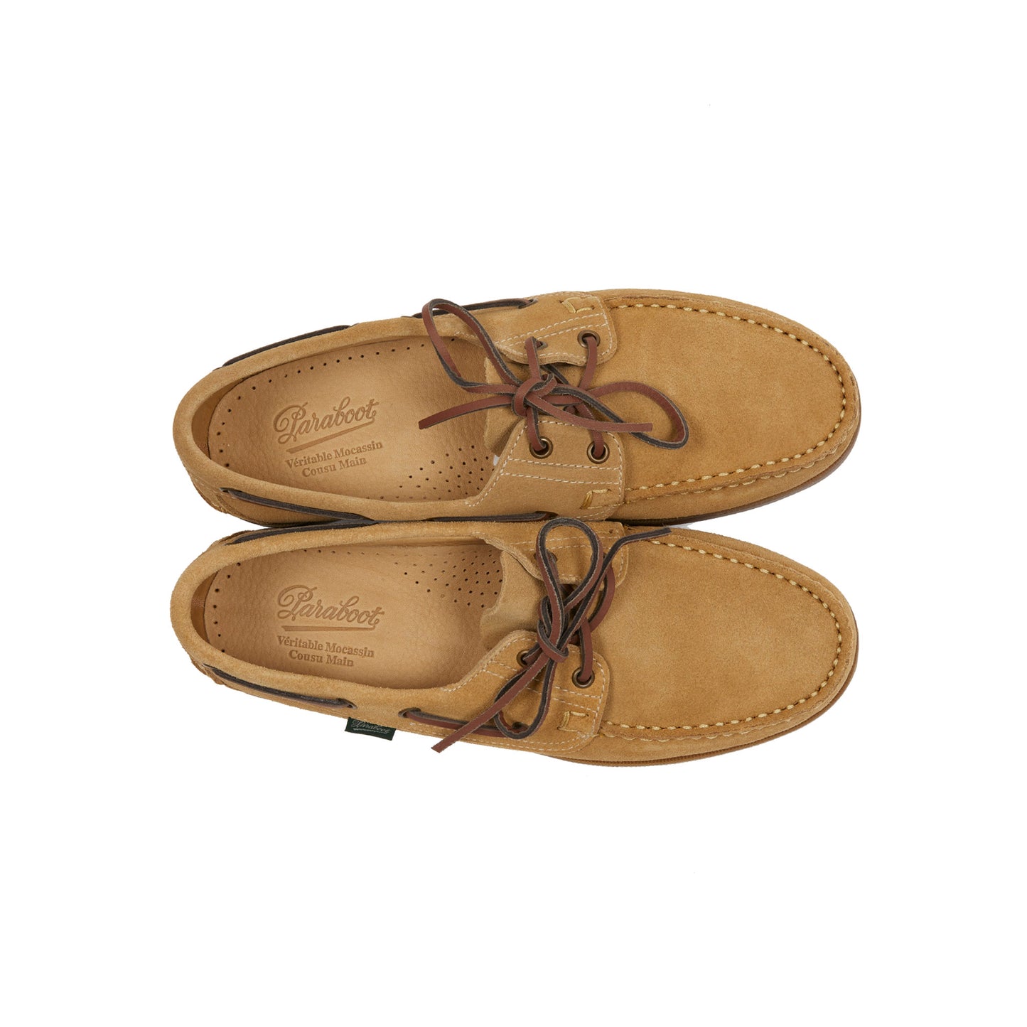 Paraboot Barth Deck Shoe in Miel-Vel Suede