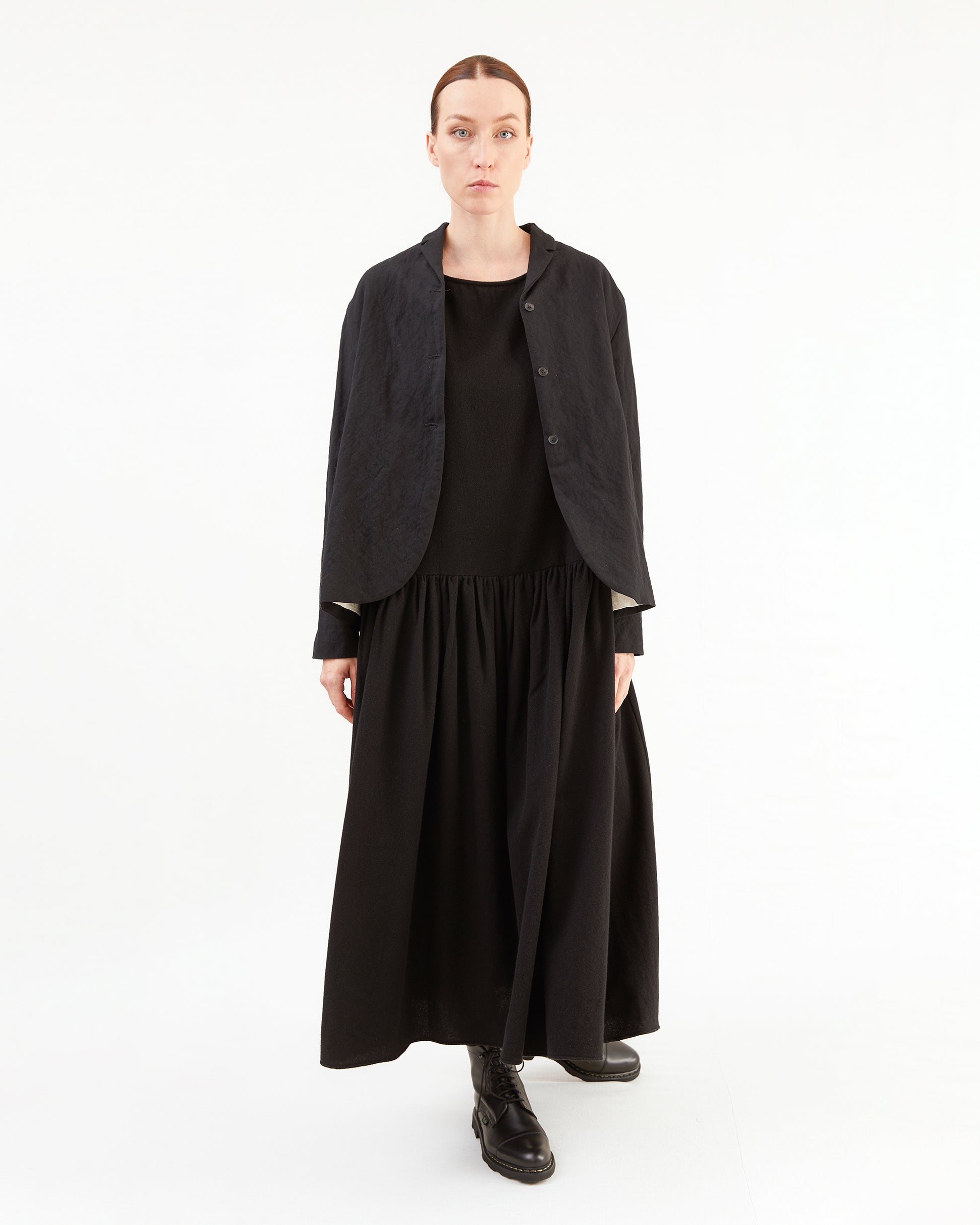 Apuntob Cashmere Dress in Black