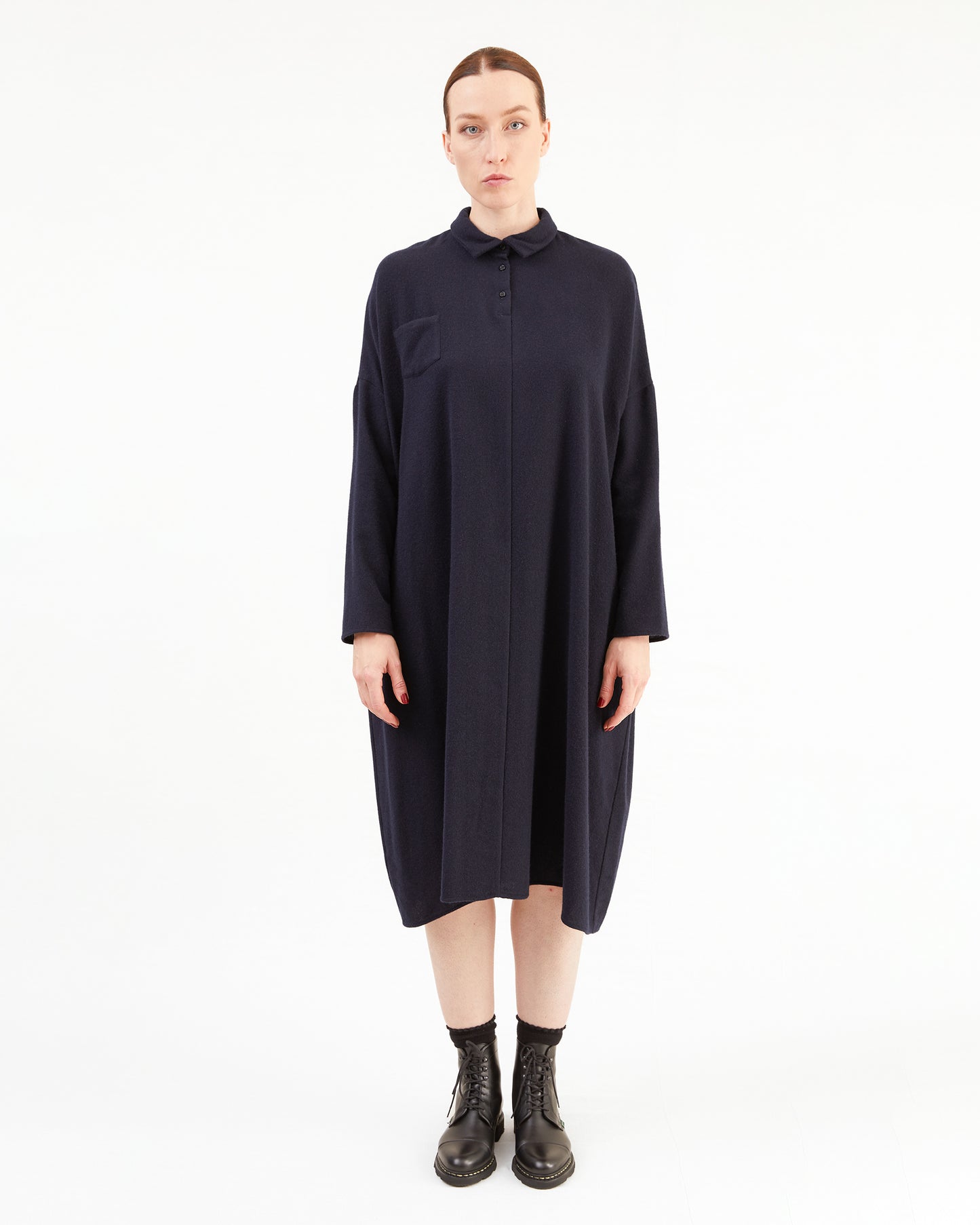 Apuntob Cashmere Dress in Blue