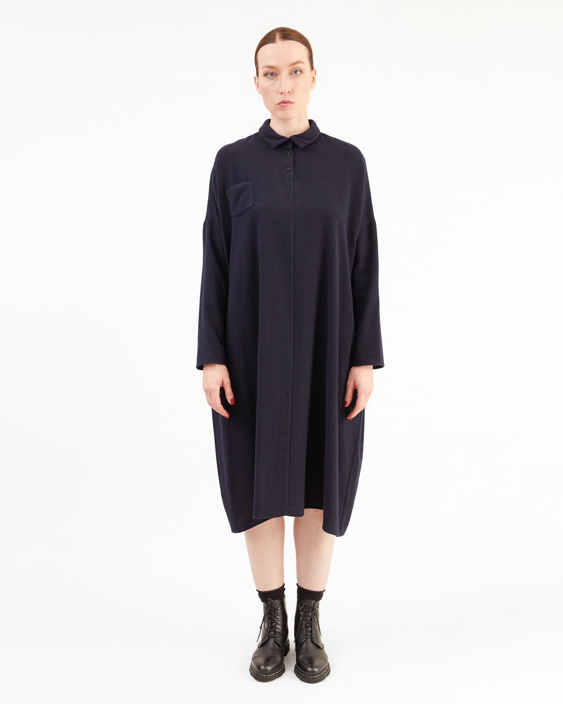 Apuntob Cashmere Dress in Blue