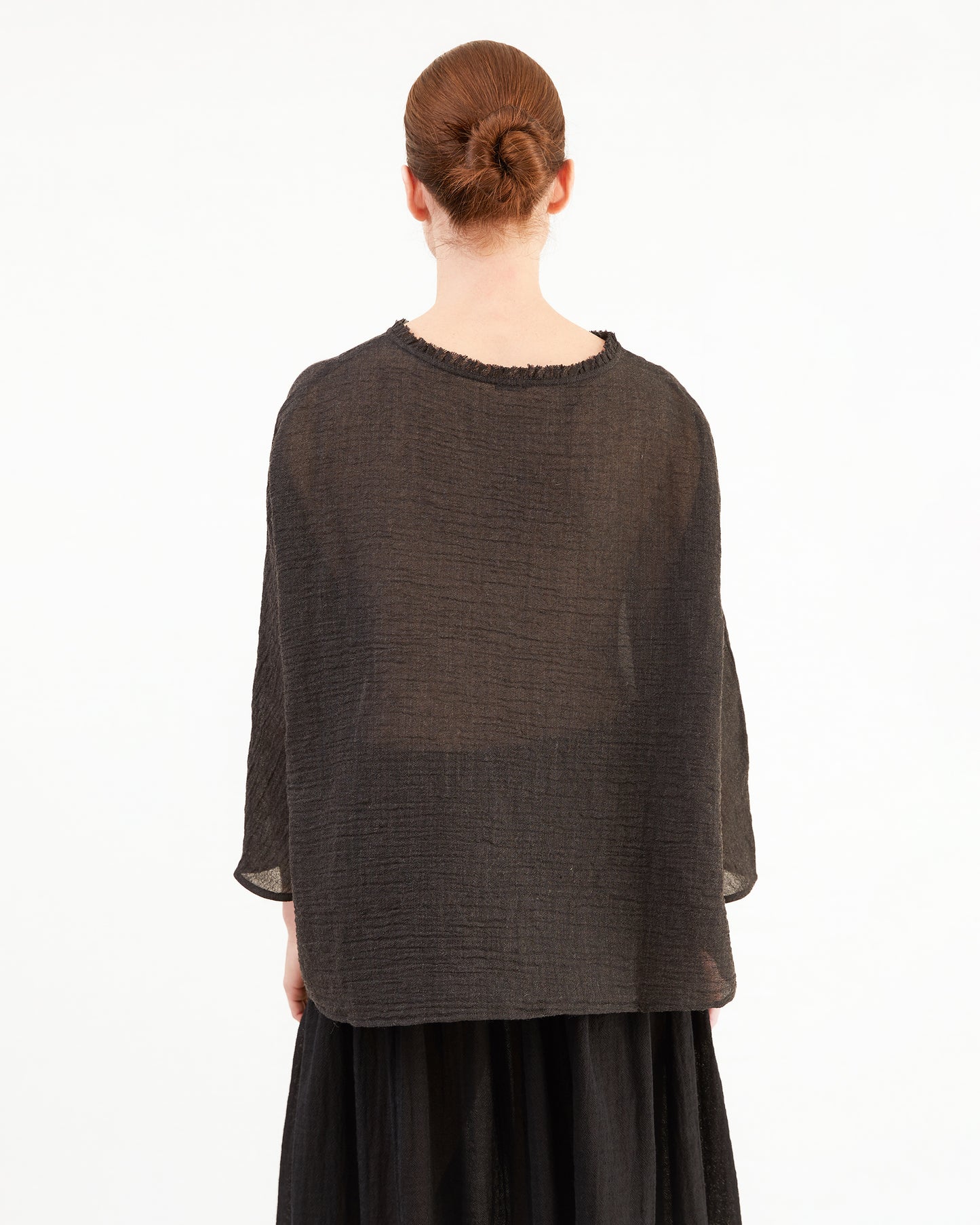 Apuntob Linen Wool Shirt in Chocolate