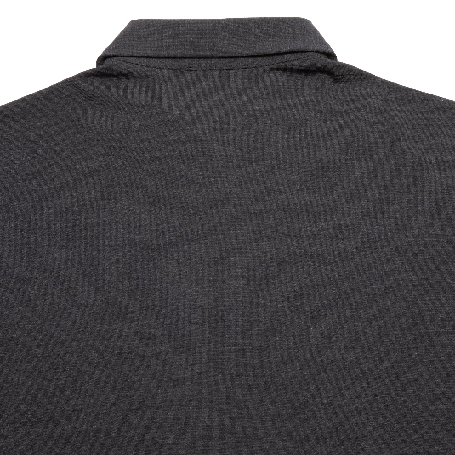 Albeni Merino Long Sleeve Polo Shirt in Charcoal Grey