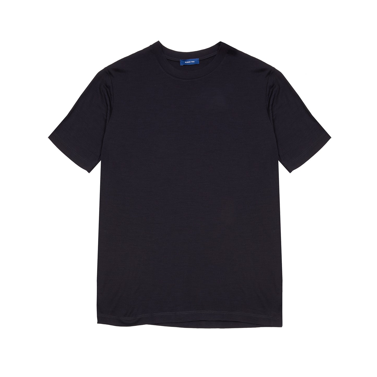 Albeni Short Sleeve Merino T-Shirt in Night Blue