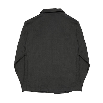 Albeni Merino Overshirt in Dark Green