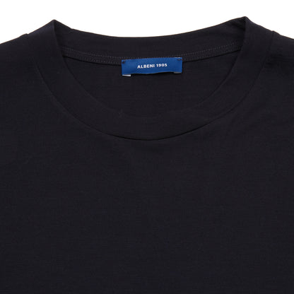 Albeni Long Sleeve Merino T-Shirt in Night Blue