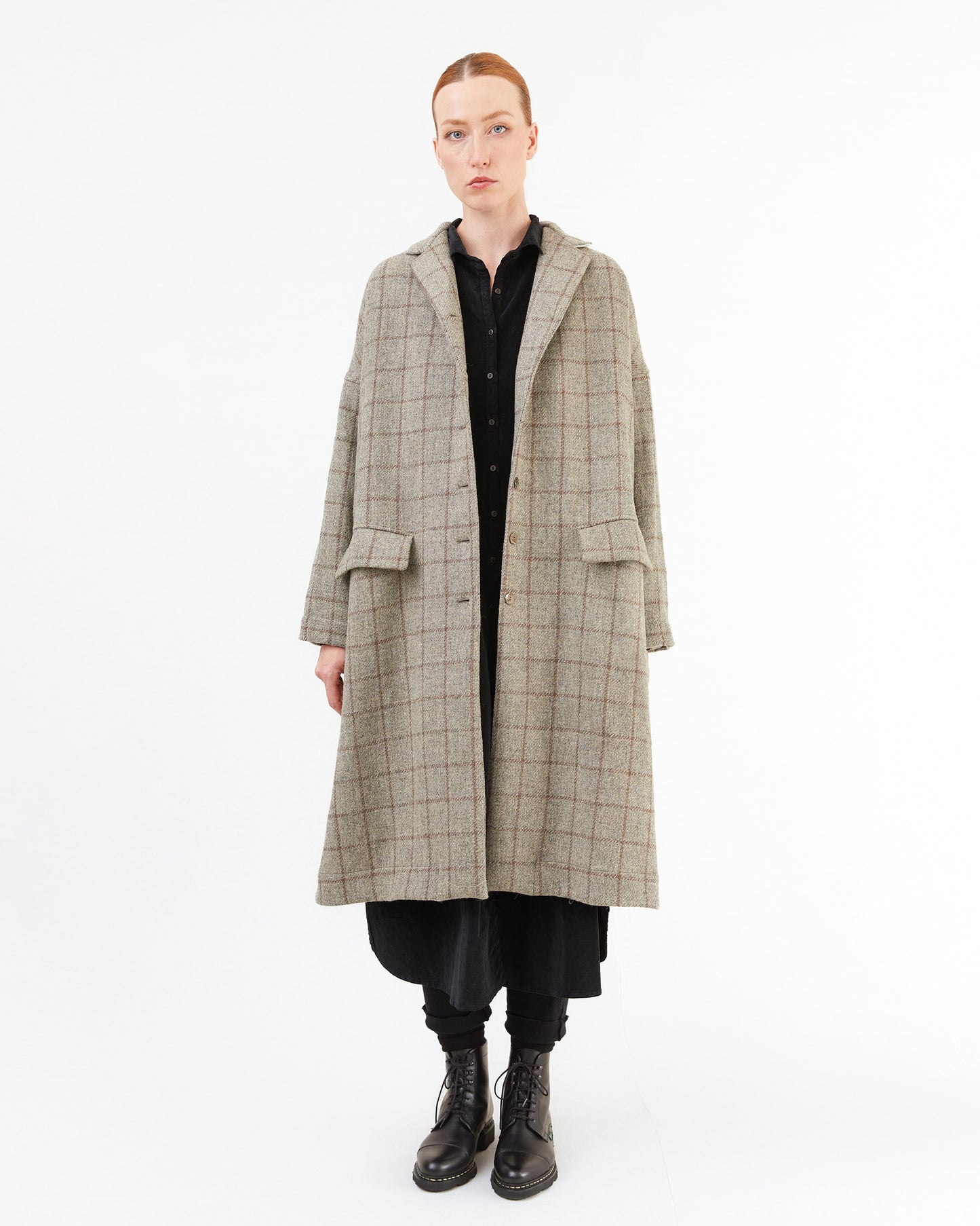 Album Di Famiglia Alpago Wool Coat in Stone