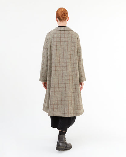 Album Di Famiglia Alpago Wool Coat in Stone