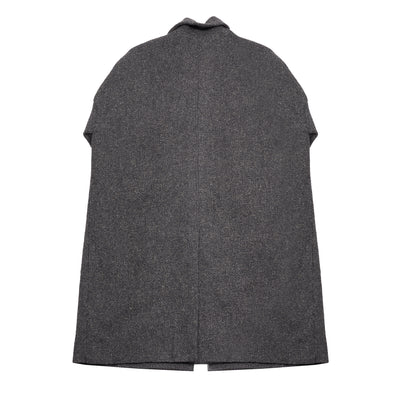 Album Di Famiglia Wool/Hemp Loose Coat in Pepper