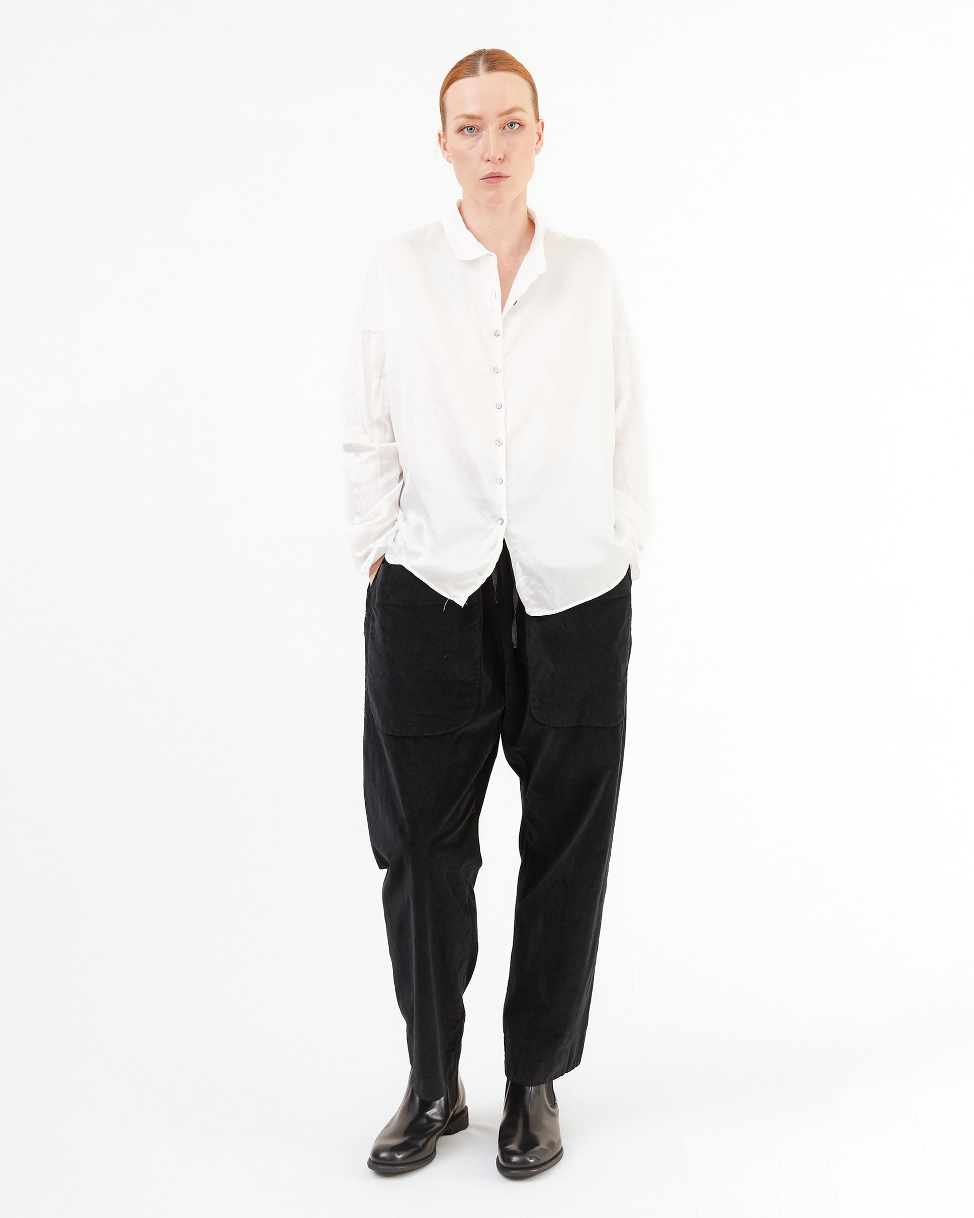 Album Di Famiglia Short Collar Shirt SC in Milk