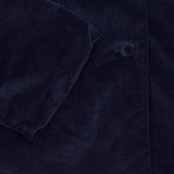 Album Di Famiglia Velvet Loose Blazer in Ink