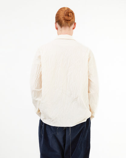 Album Di Famiglia Short Collar Shirt LWR in Natural