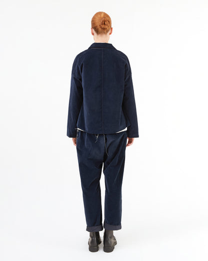 Album Di Famiglia Velvet Braghe Trousers in Ink