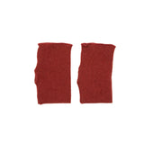 Album Di Famiglia Fingerless Cashmere Gloves in Red