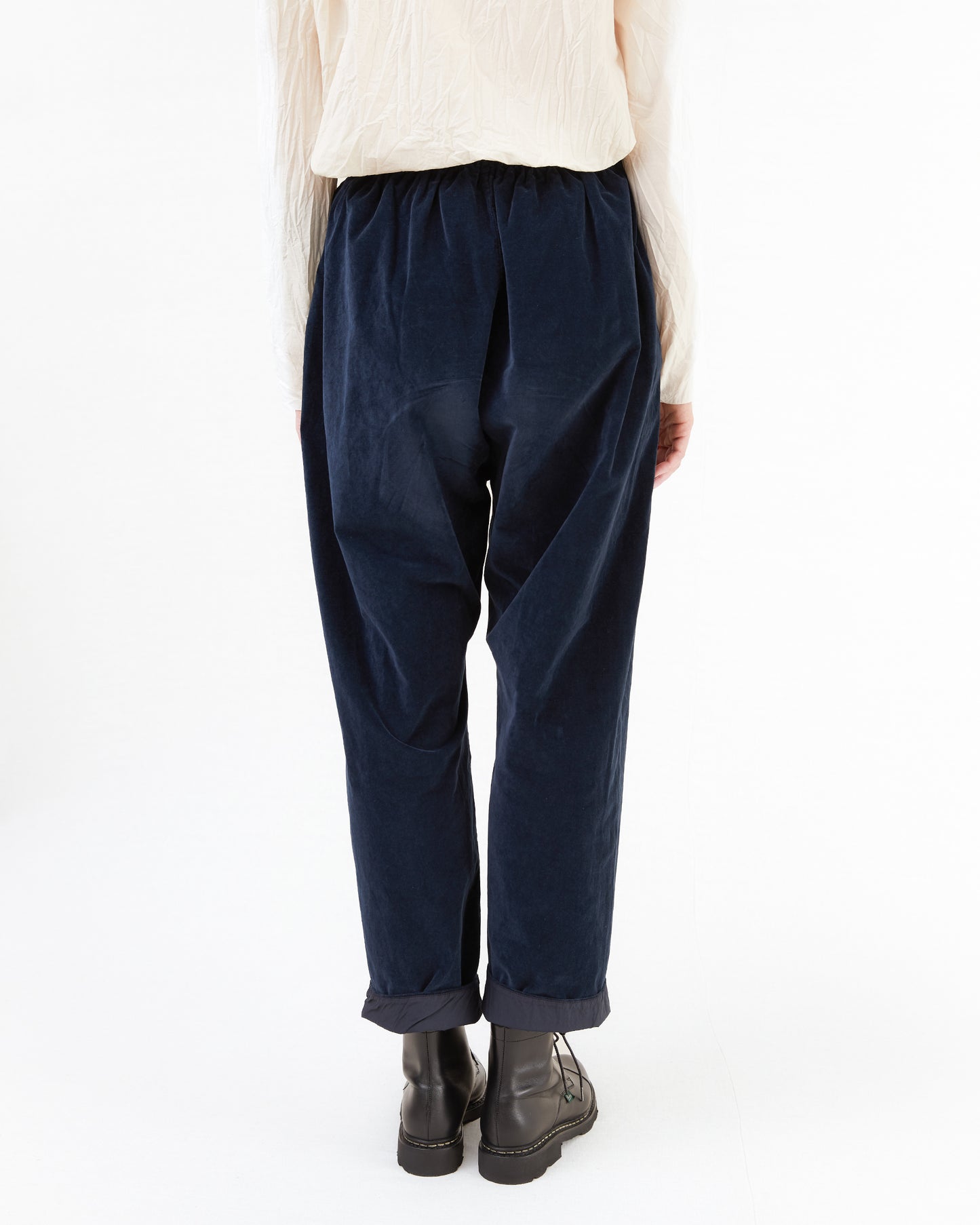 Album Di Famiglia Velvet Braghe Trousers in Ink
