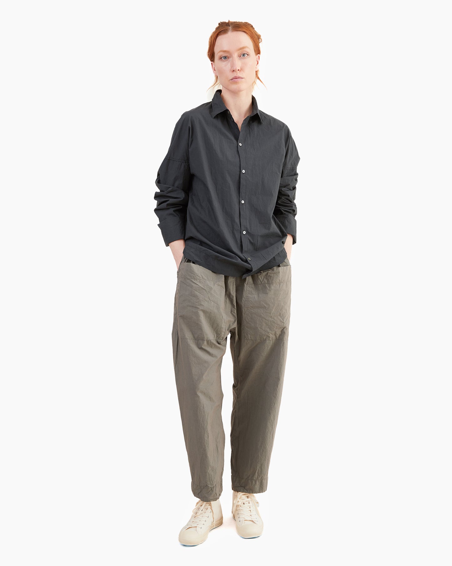 Album Di Famiglia Braghe TC Trousers in Anthracite