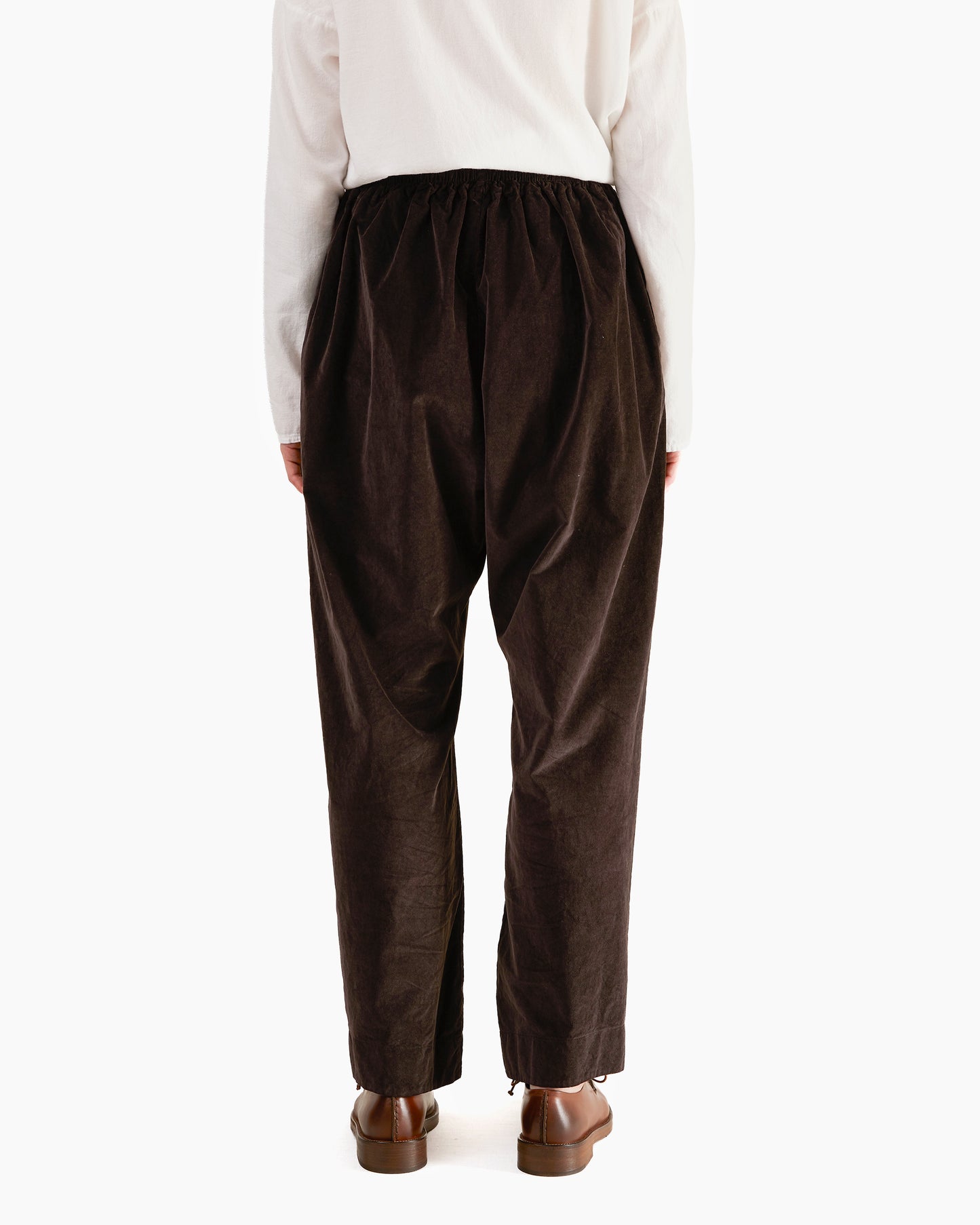 Album Di Famiglia Velvet Braghe Tasche Trousers in Brown