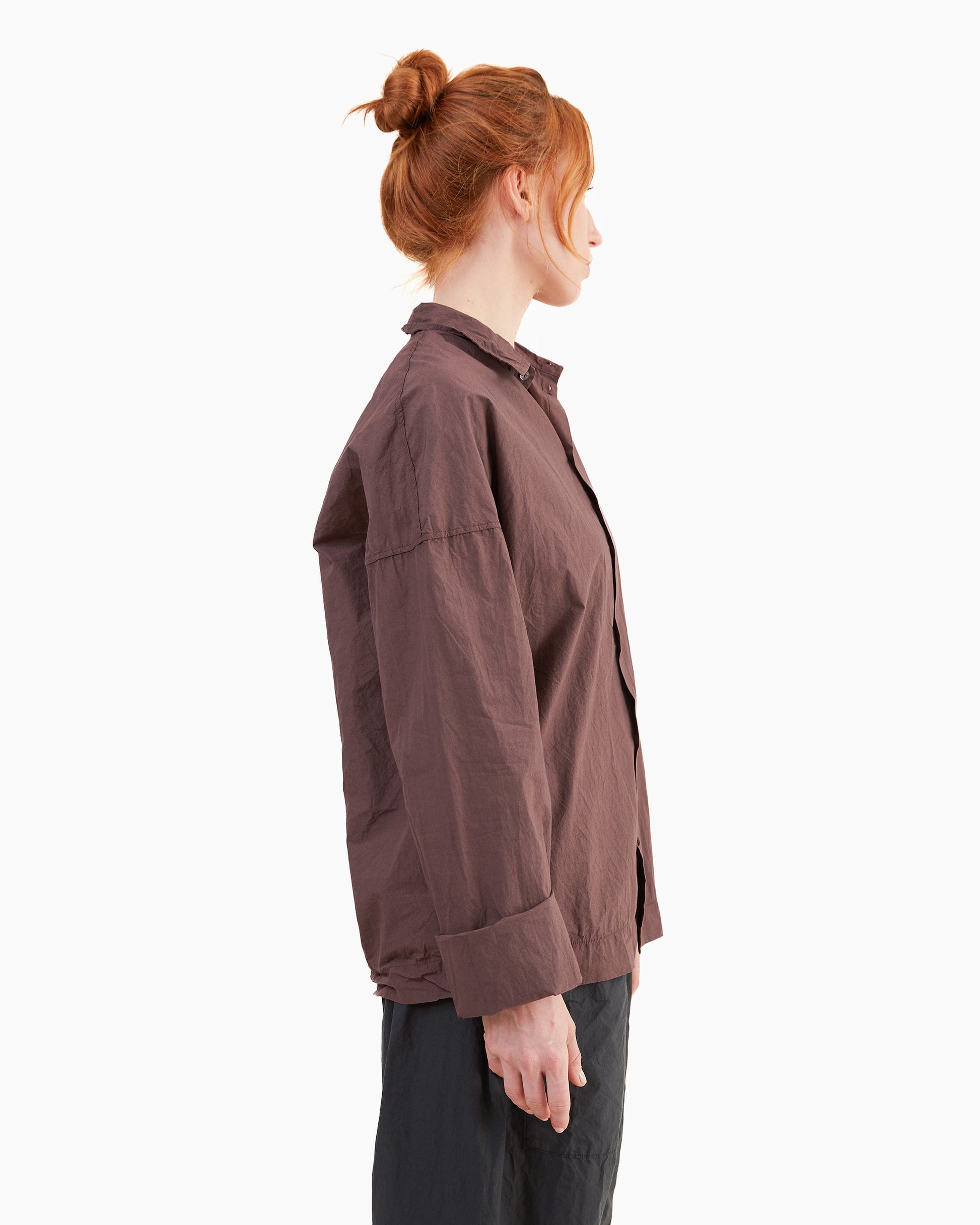 Album Di Famiglia Collar Shirt TC in Grape