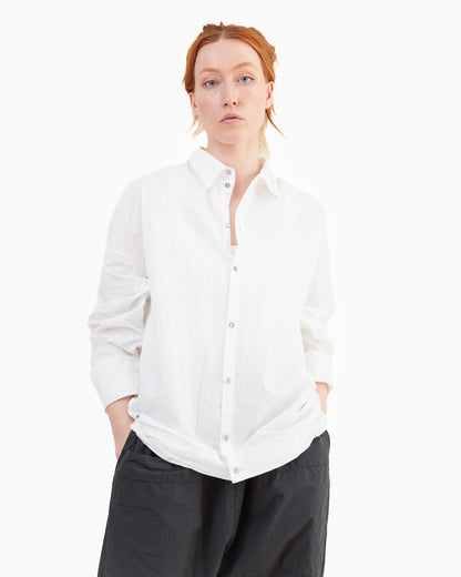 Album Di Famiglia Collar Shirt TC in White