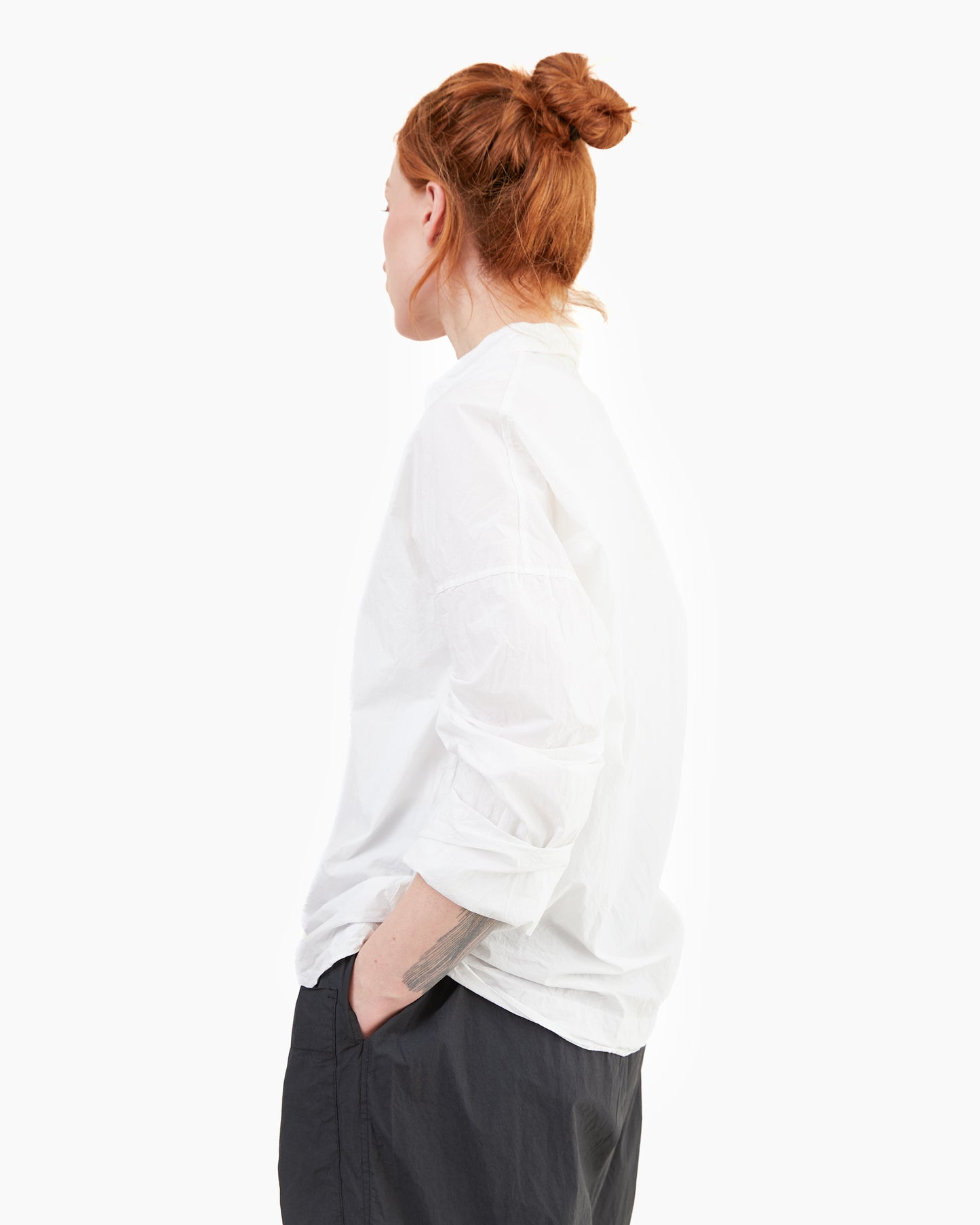 Album Di Famiglia Collar Shirt TC in White