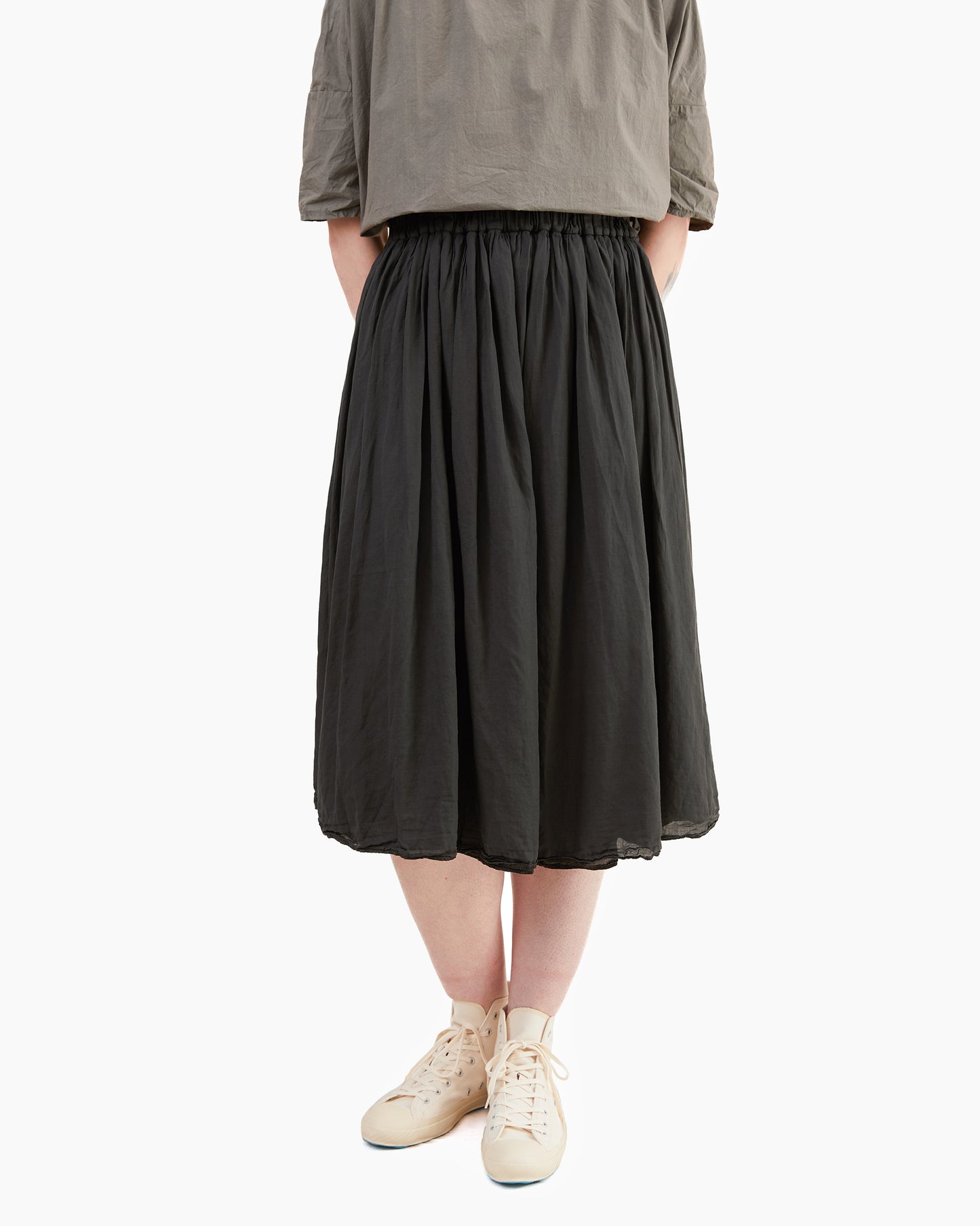 Album Di Famiglia Double Skirt TL in Black