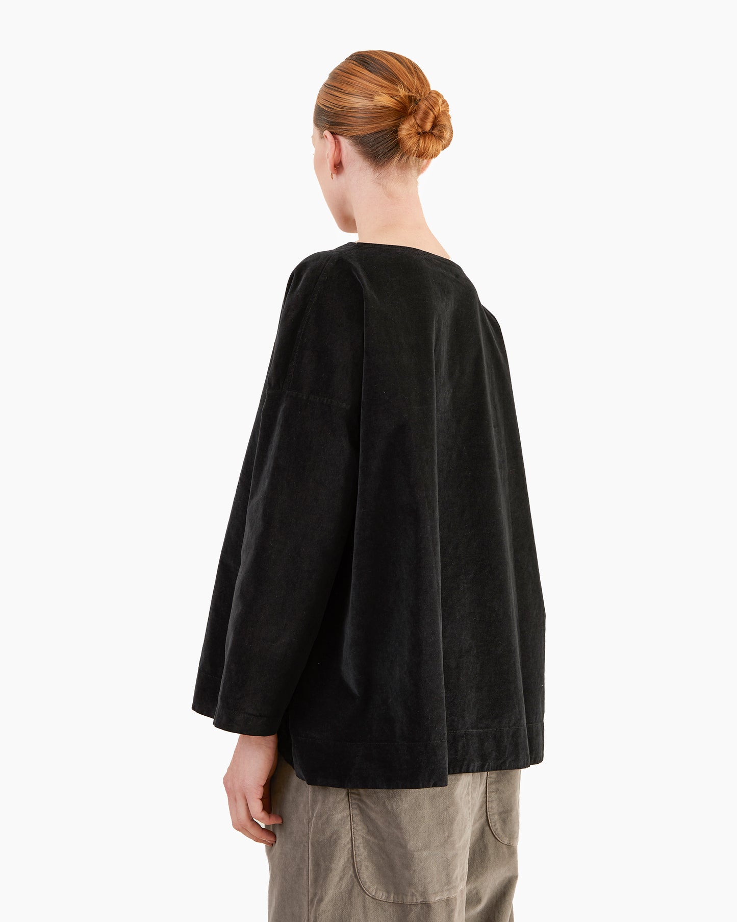 Album Di Famiglia Drawstring Hem T-Shirt in Black