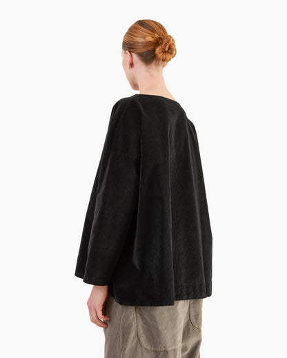 Album Di Famiglia Drawstring Hem T-Shirt in Black