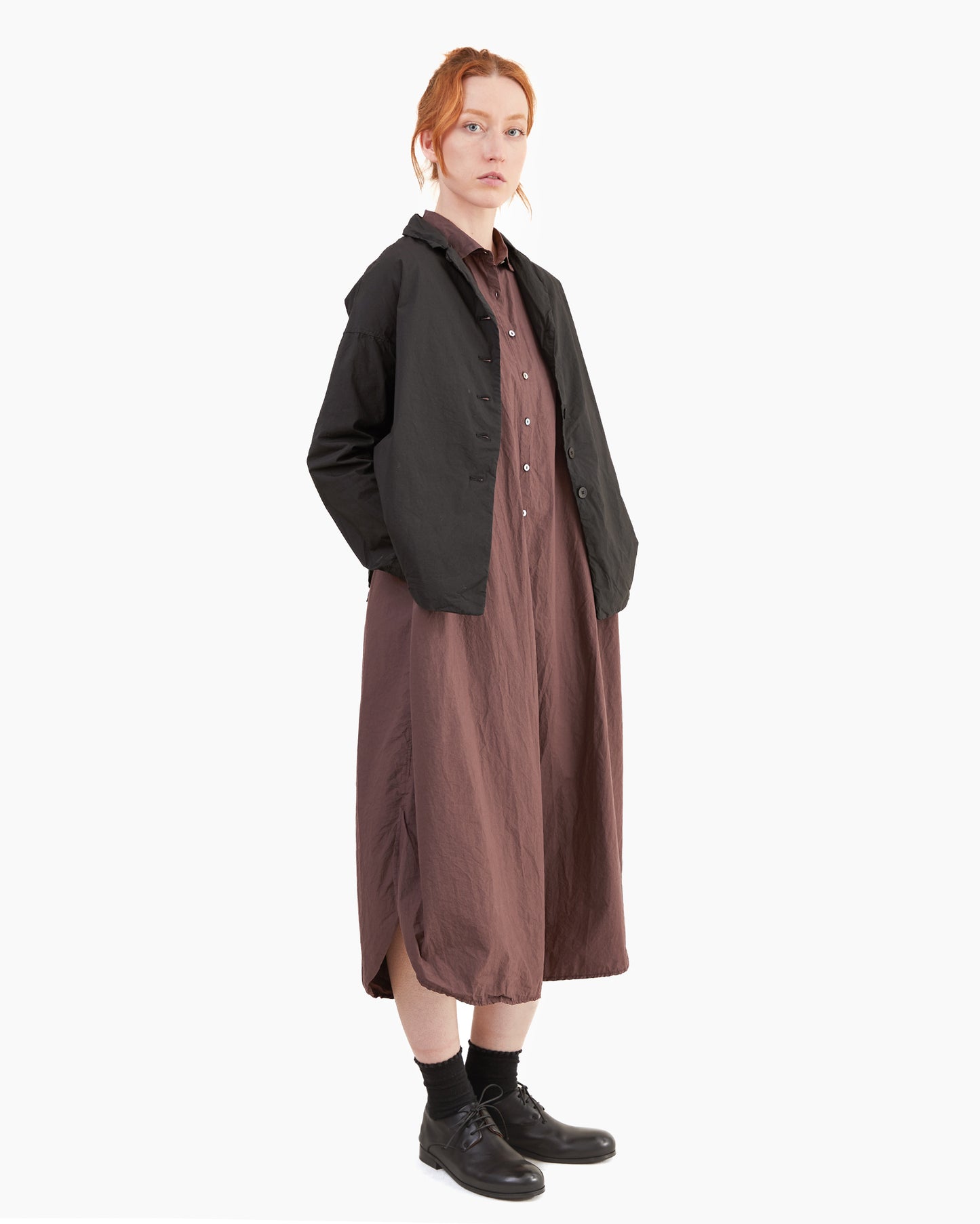 Album Di Famiglia Long Shirt Dress TC in Grape
