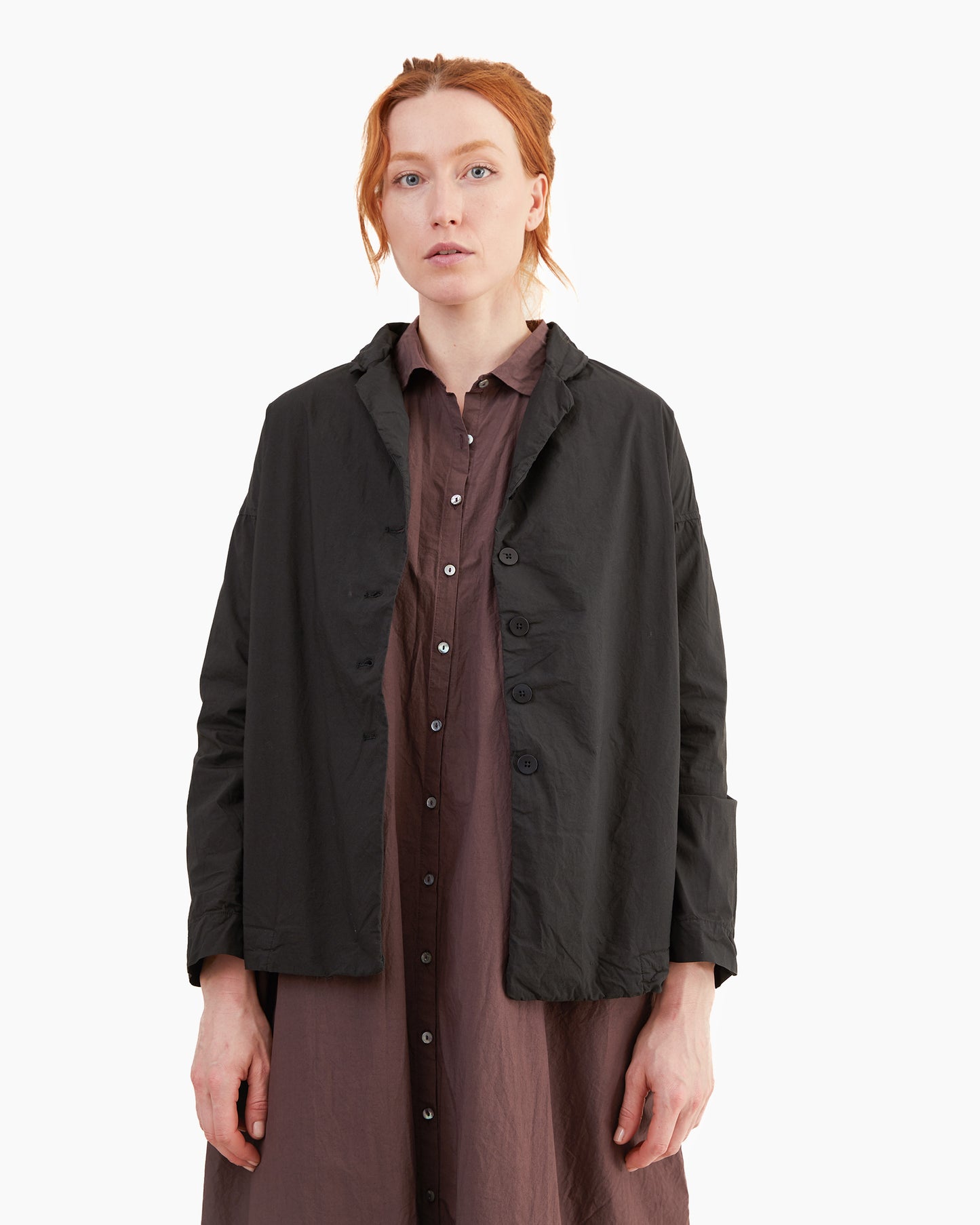 Album Di Famiglia Loose Blazer TC in Black