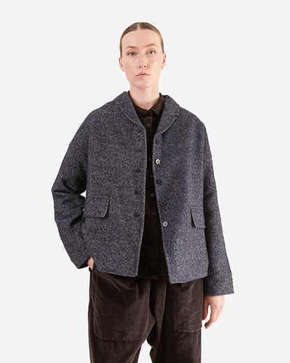 Album Di Famiglia Loose Blazer WN in Navy
