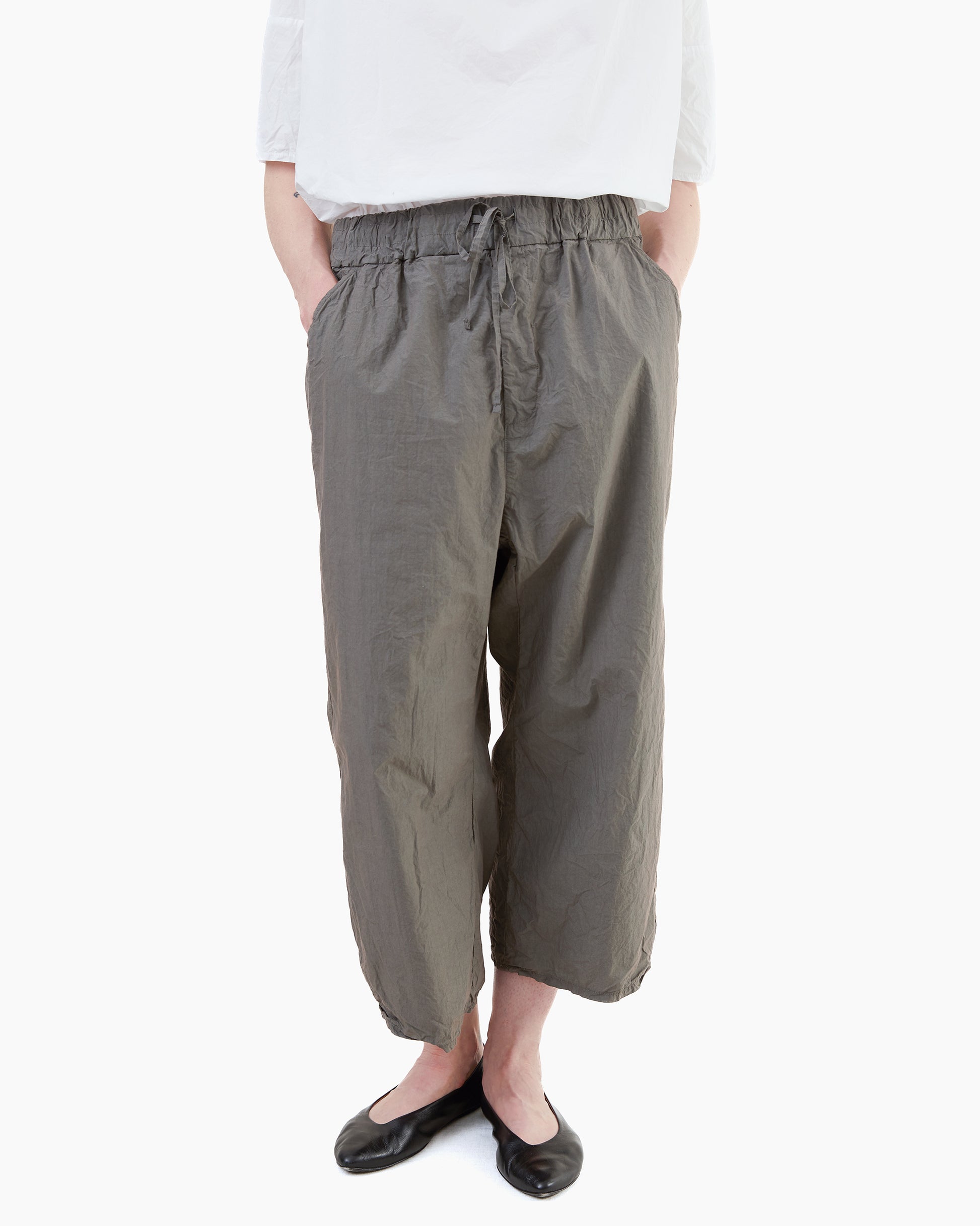 Album Di Famiglia Wide & Short Trousers TC in Anthracite