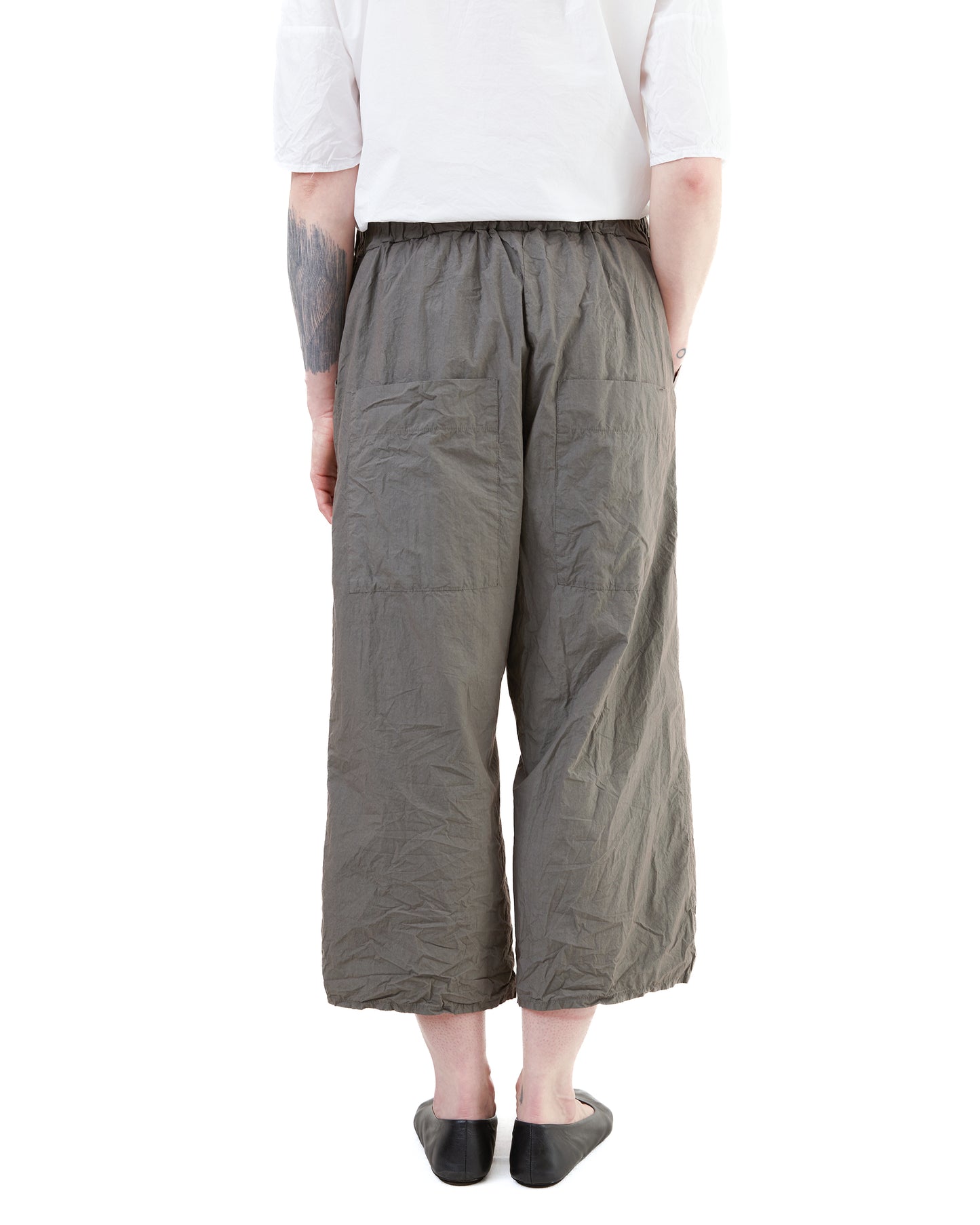 Album Di Famiglia Wide & Short Trousers TC in Anthracite