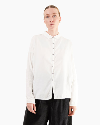 Album Di Famiglia Short Collar Shirt LWC in Milk