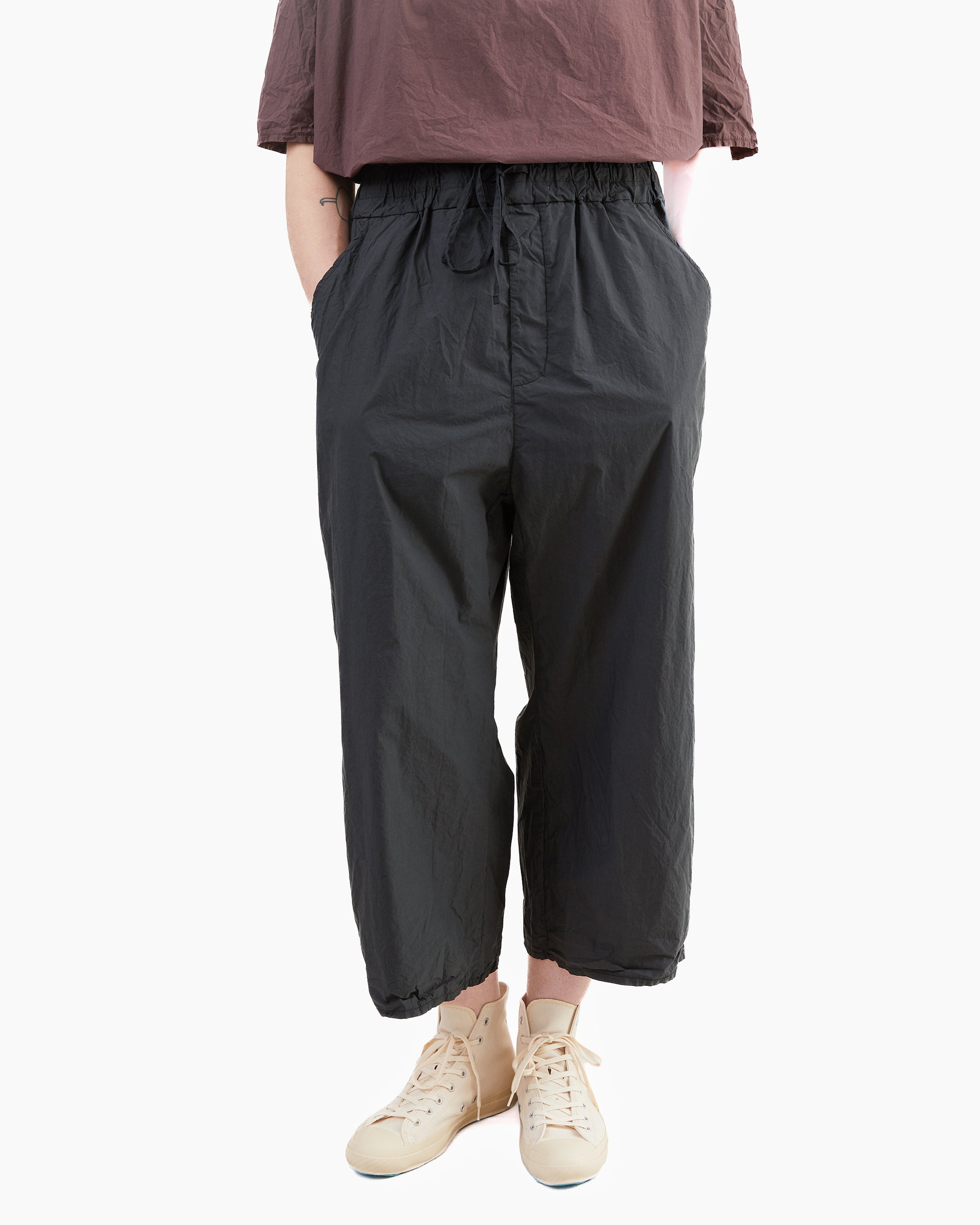 Album Di Famiglia Wide & Short Trousers TC in Black
