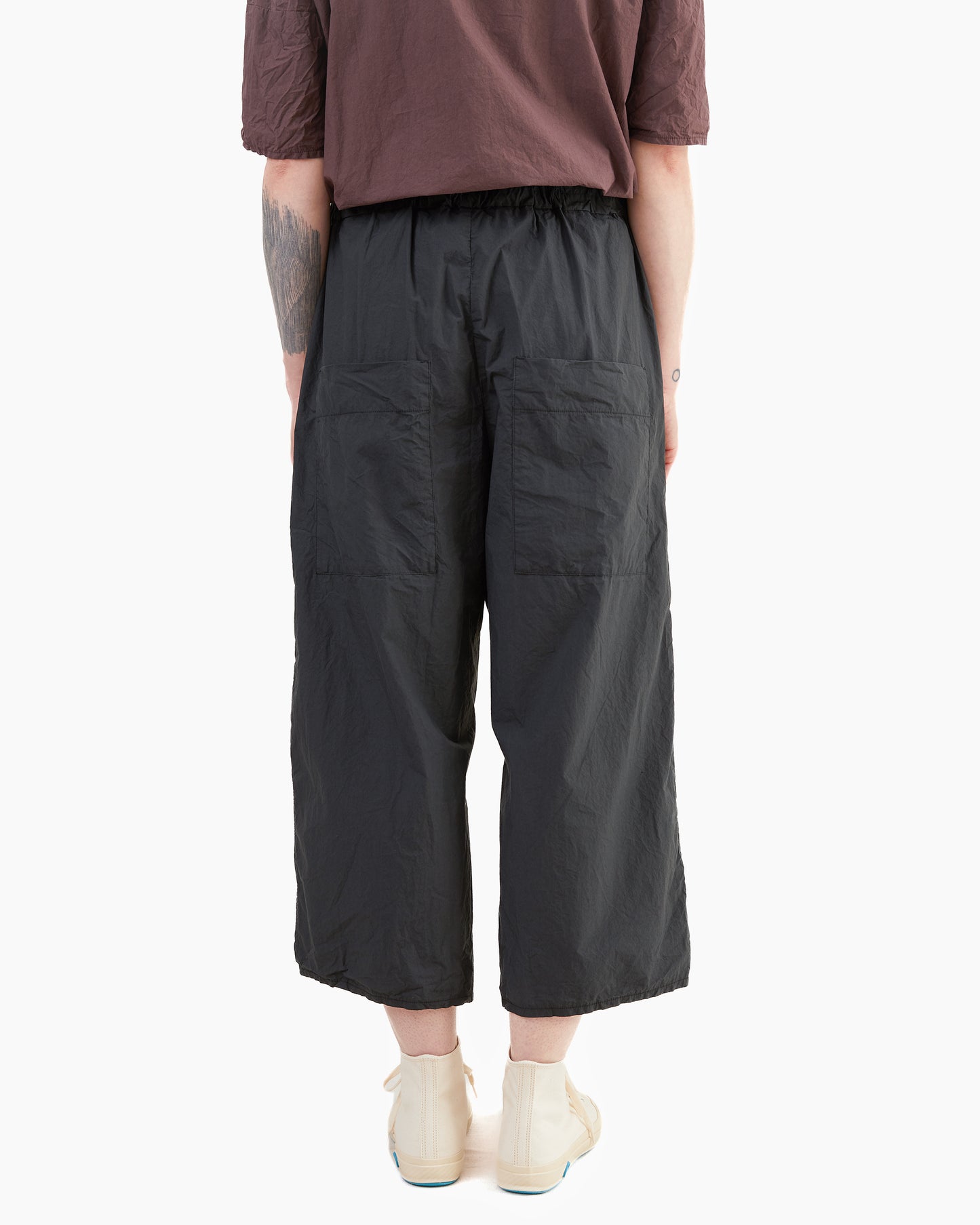 Album Di Famiglia Wide & Short Trousers TC in Black