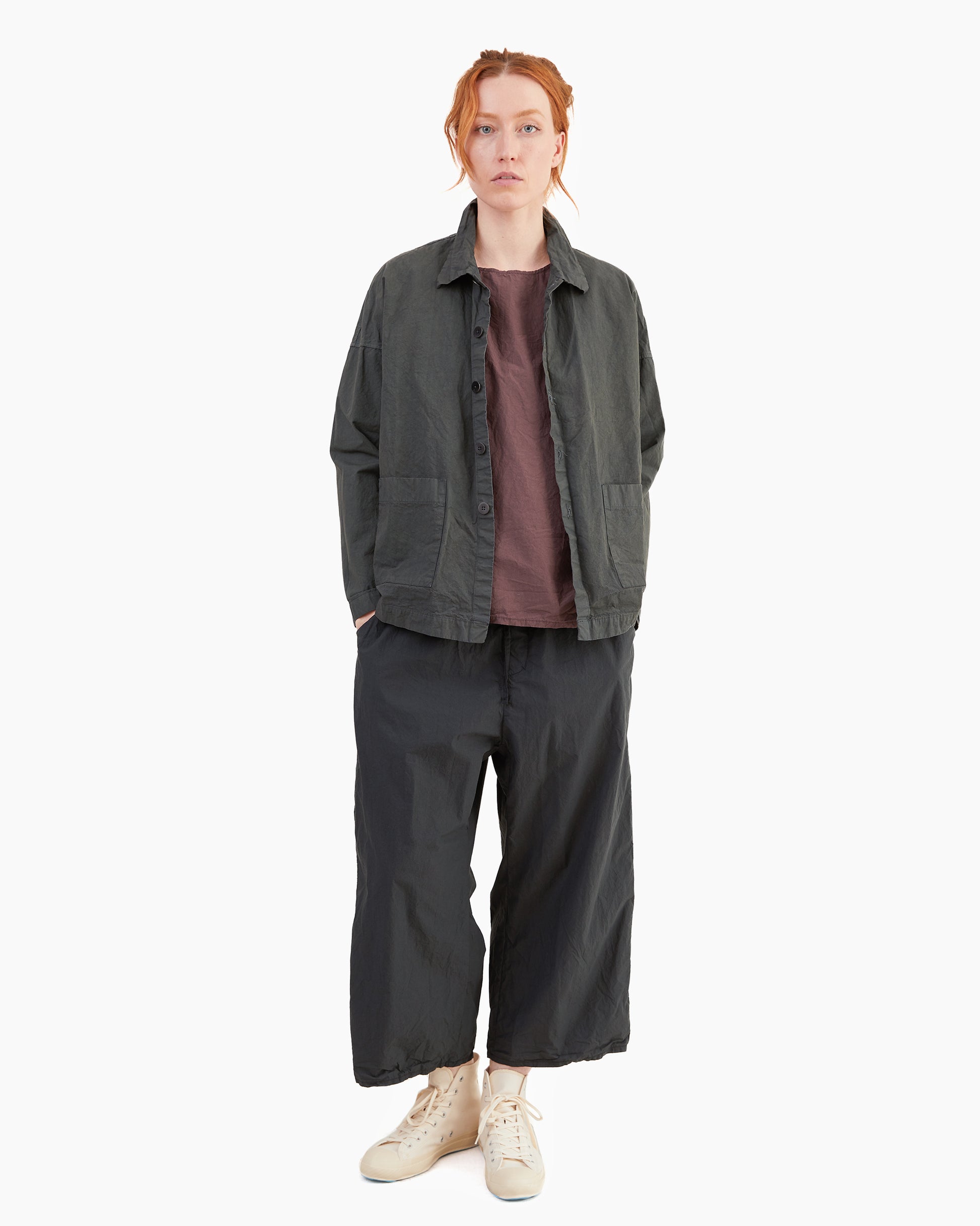 Album Di Famiglia Wide & Short Trousers TC in Black