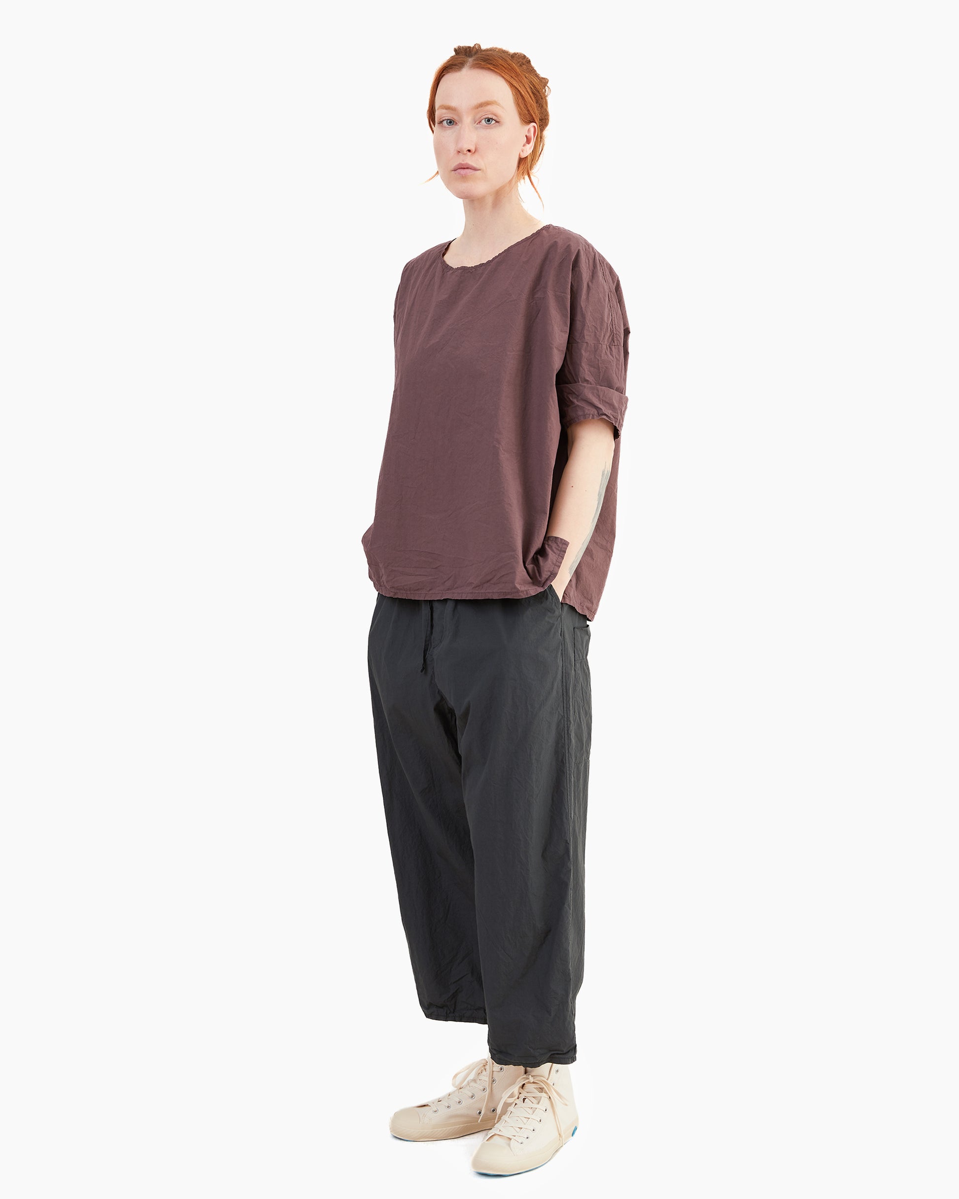 Album Di Famiglia Wide & Short Trousers TC in Black