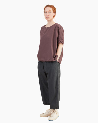 Album Di Famiglia Wide & Short Trousers TC in Black
