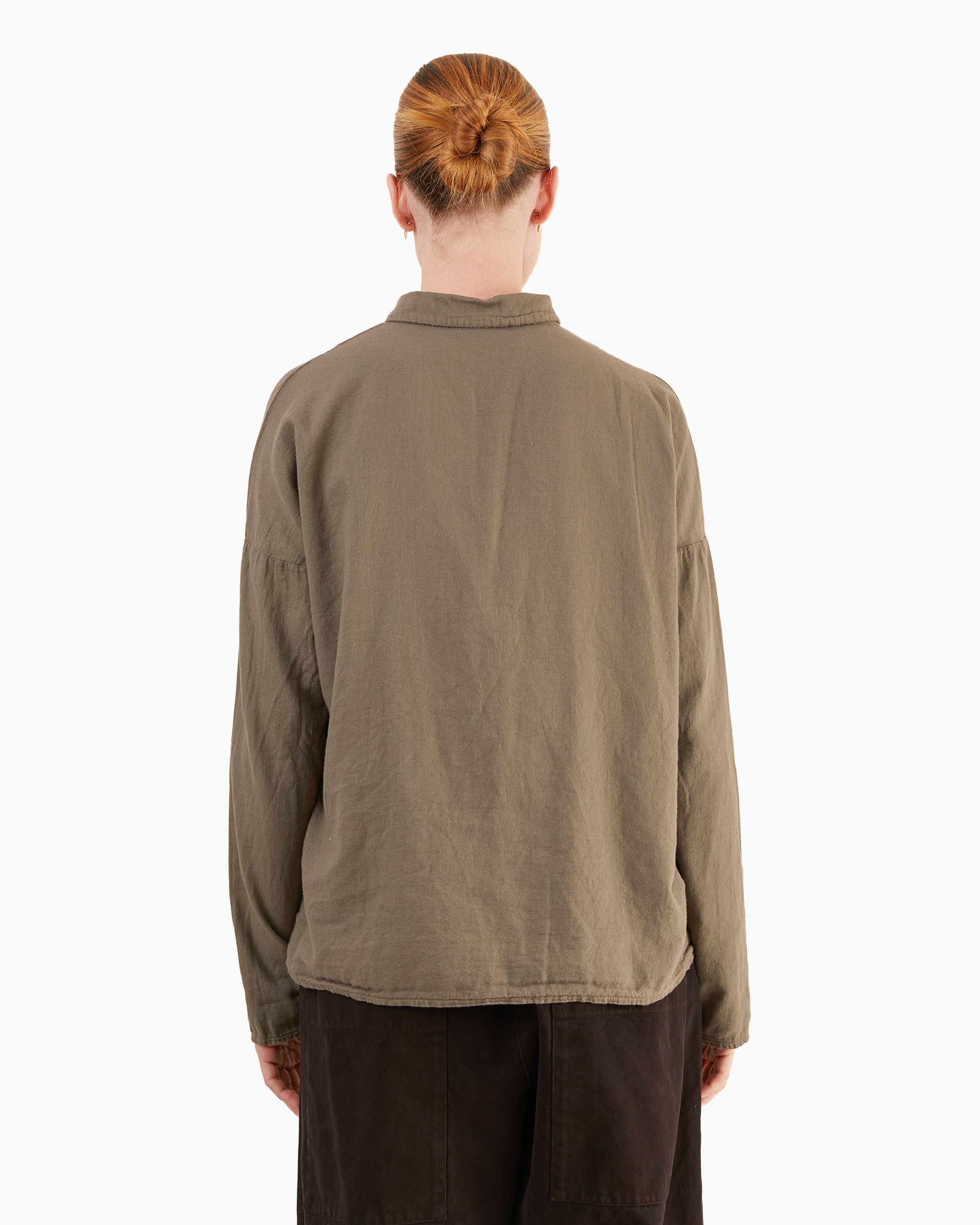 Album Di Famiglia Short Collar Shirt LWC in Taupe