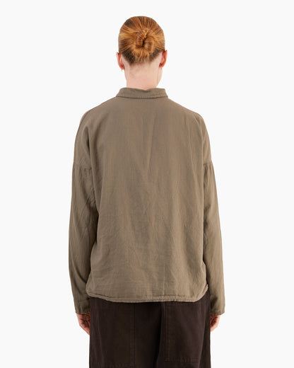 Album Di Famiglia Short Collar Shirt LWC in Taupe
