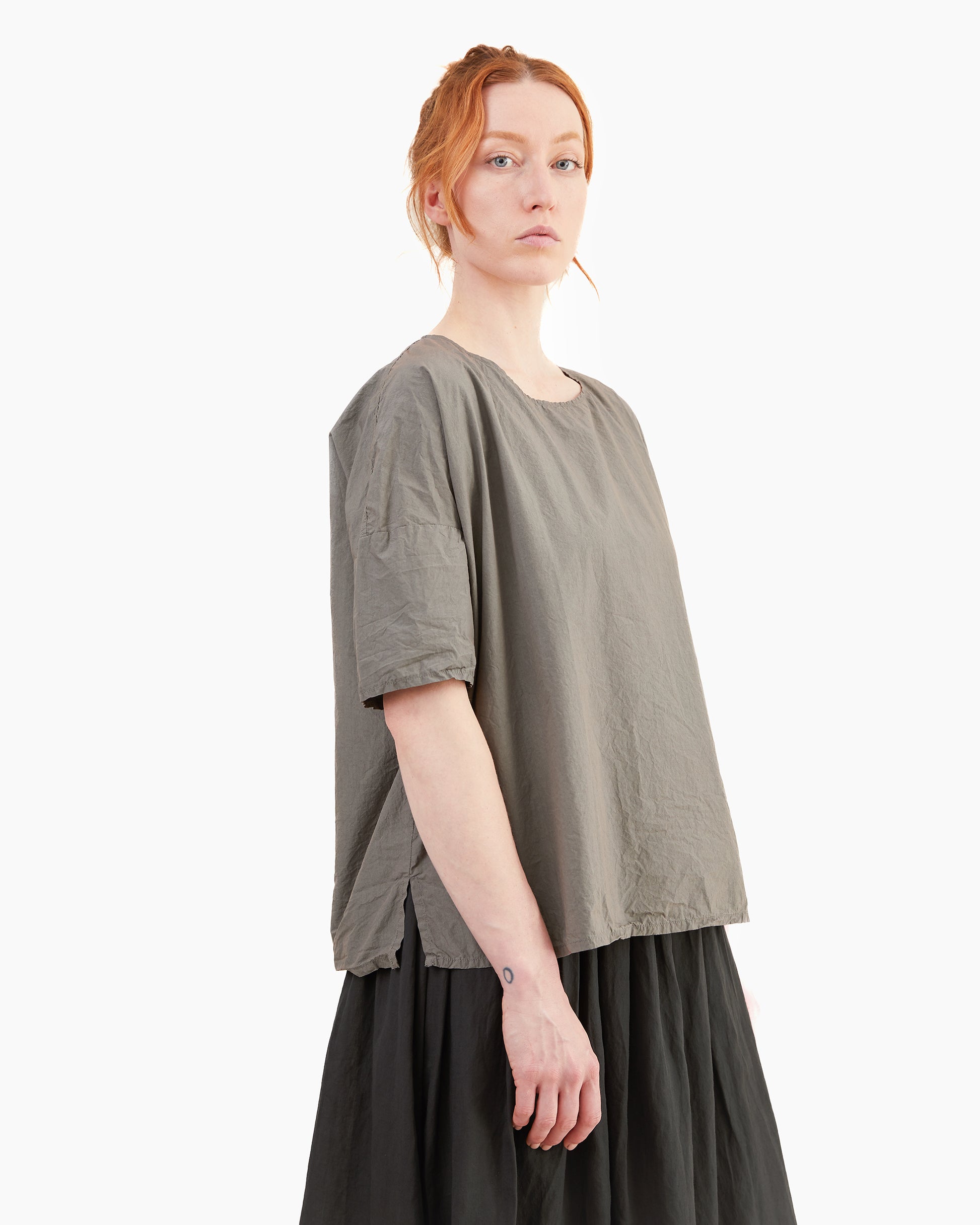Album Di Famiglia Simple T-shirt TC in Anthracite