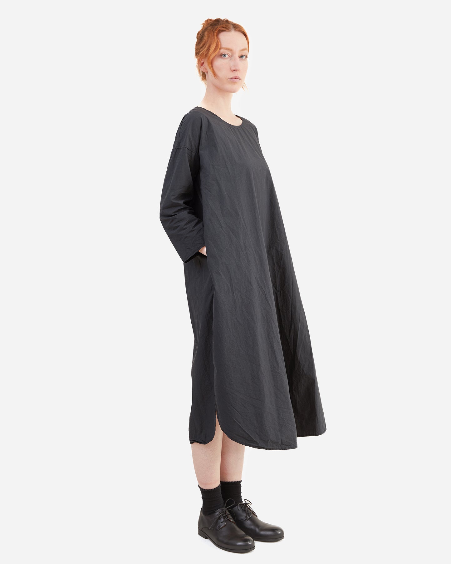 Album Di Famiglia T-shirt Dress TC in Black
