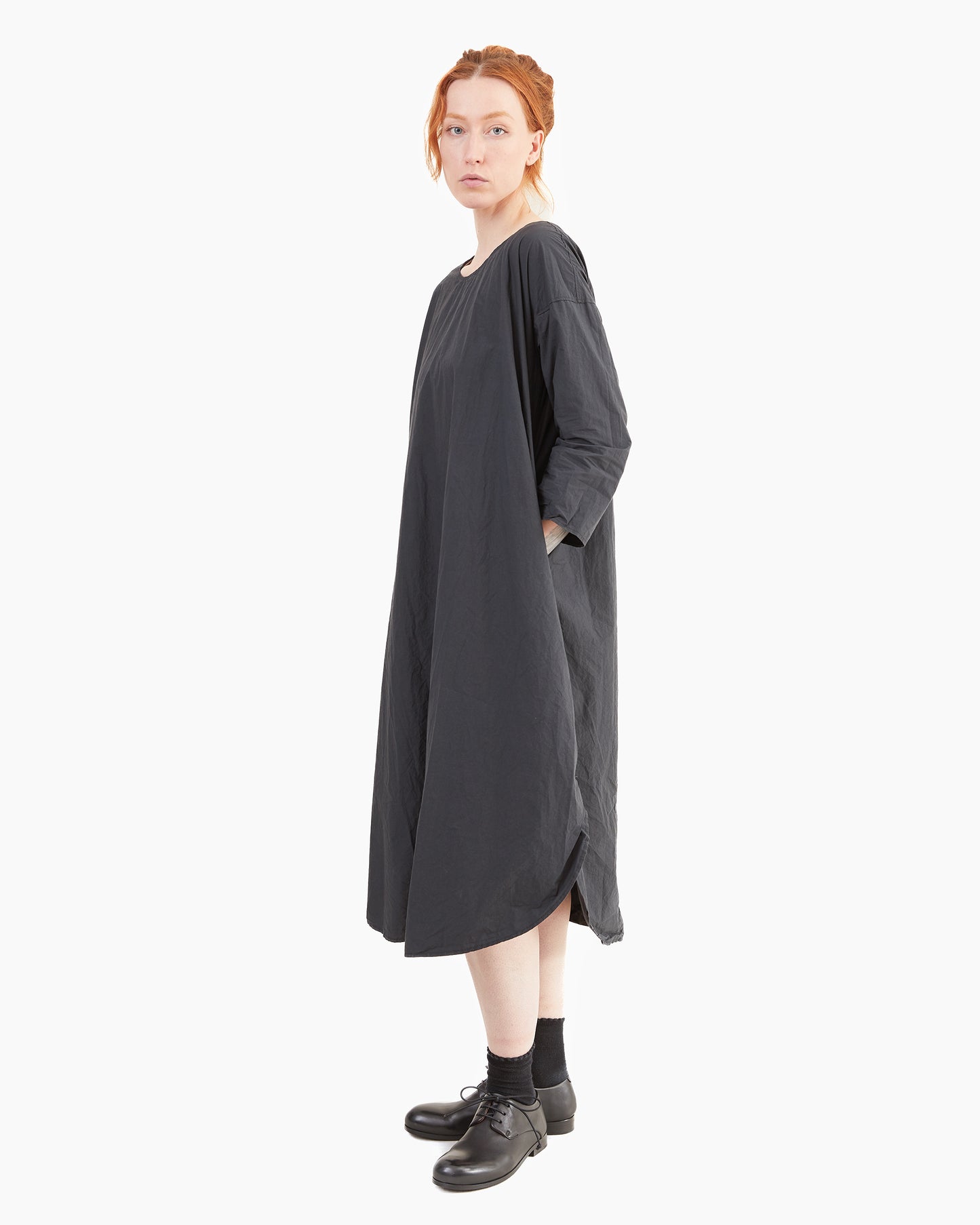 Album Di Famiglia T-shirt Dress TC in Black