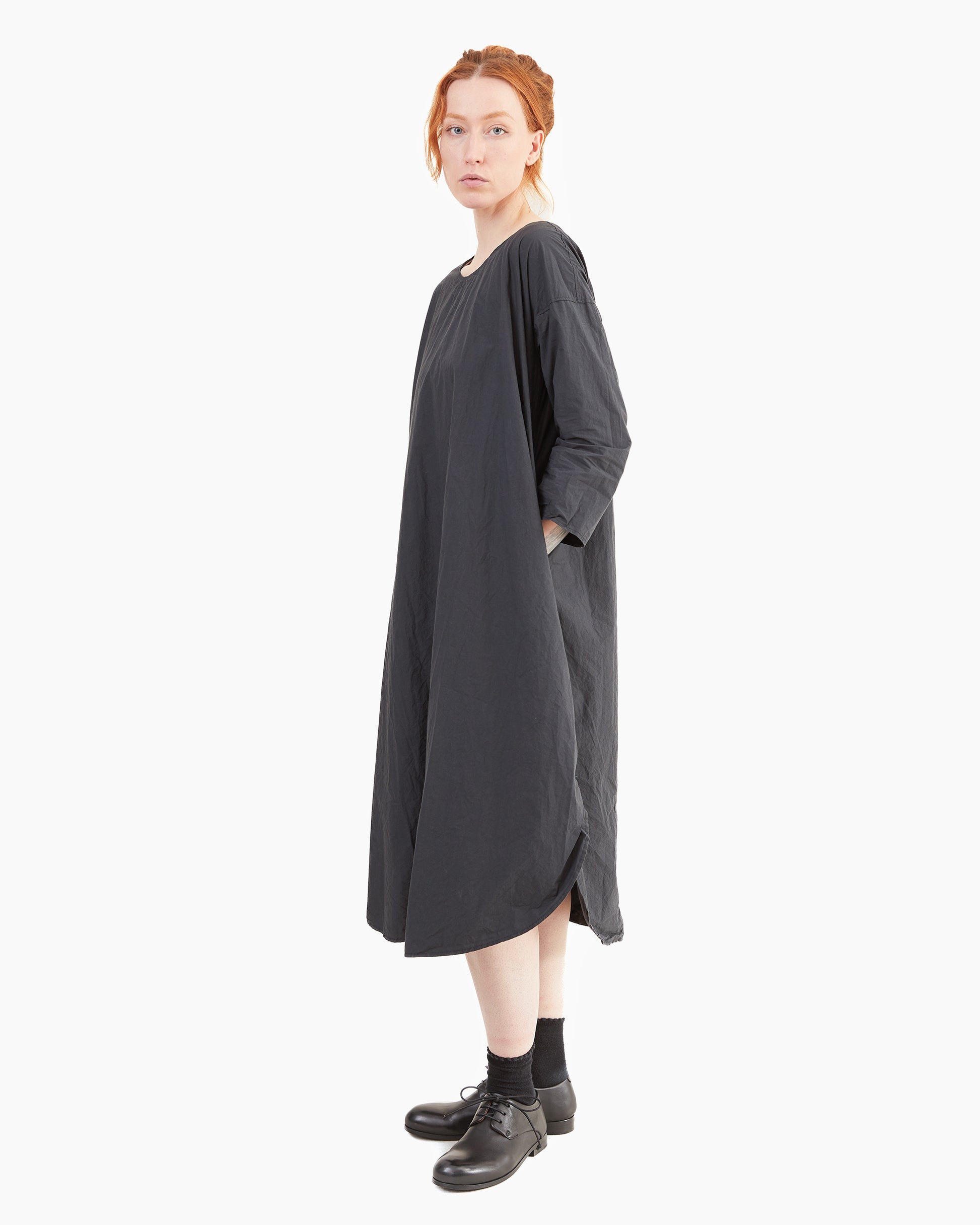 Album Di Famiglia T-shirt Dress TC in Black
