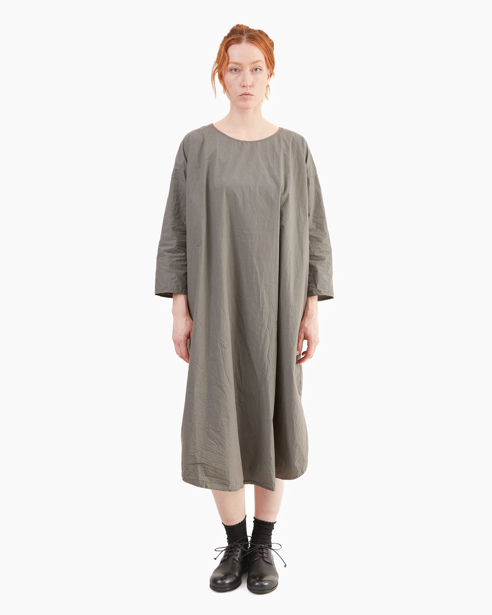 Album Di Famiglia T-shirt Dress TC in Anthracite