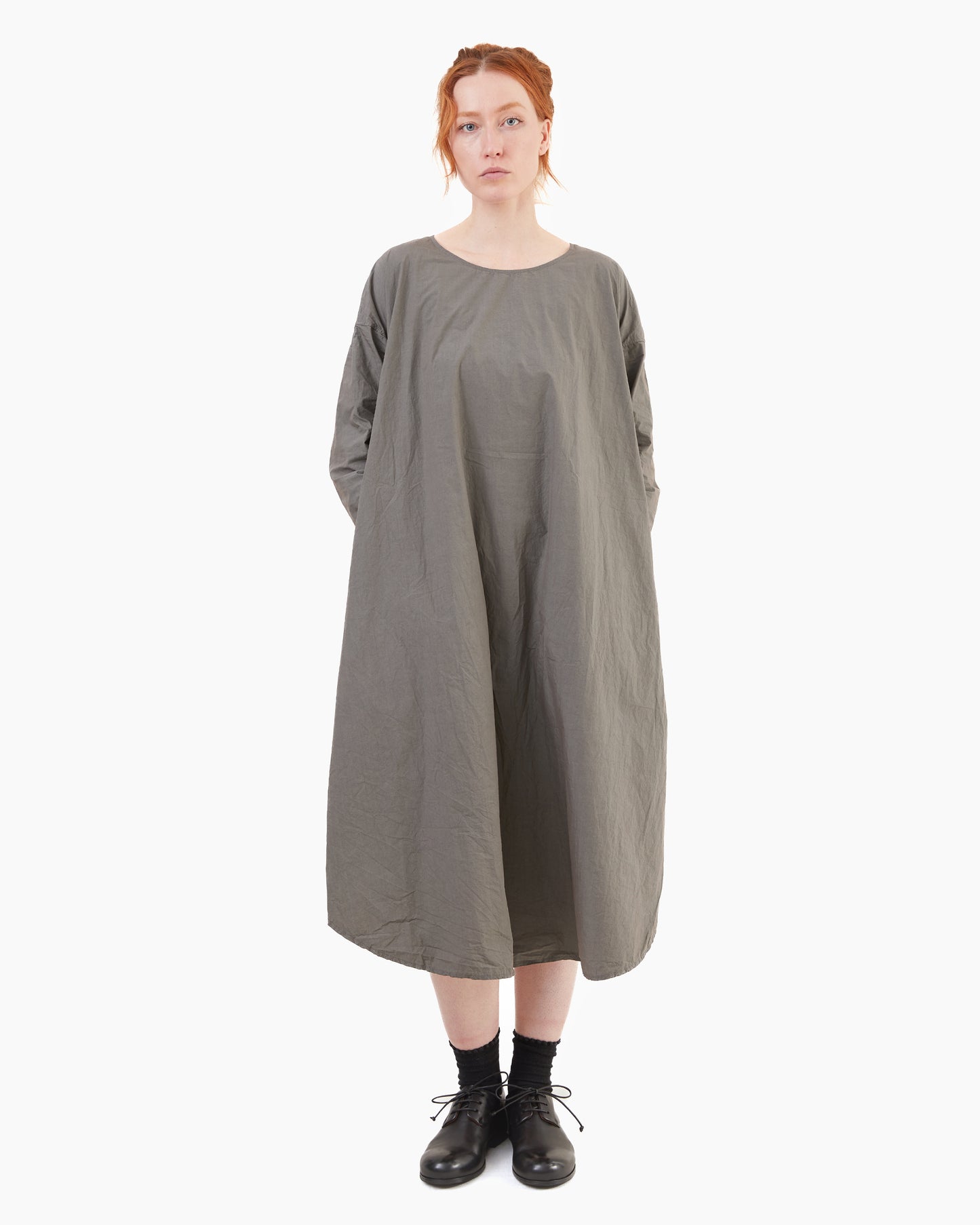 Album Di Famiglia T-shirt Dress TC in Anthracite