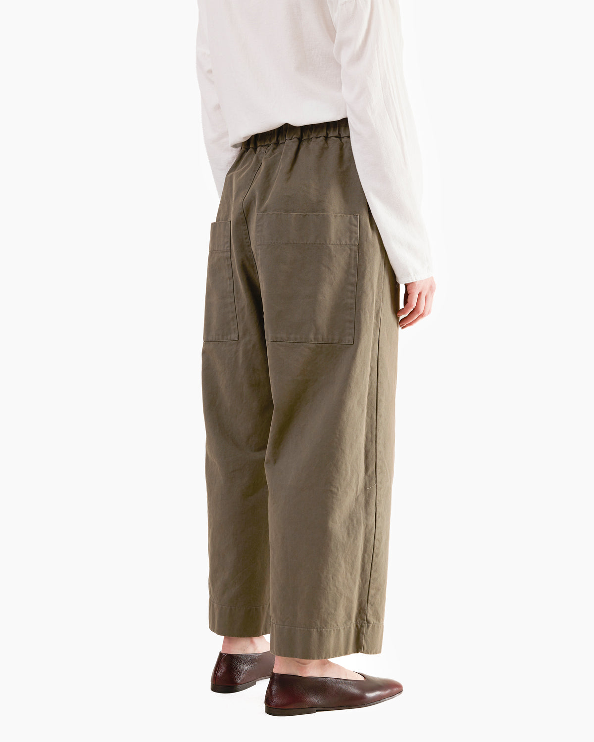 Album Di Famiglia Wide & Long Trousers WCC in Taupe